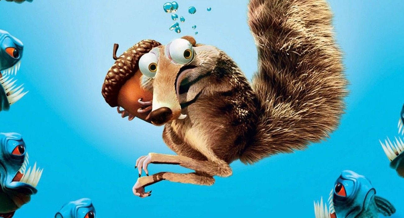 Underwater Scrat Ice Age Collision Course Background