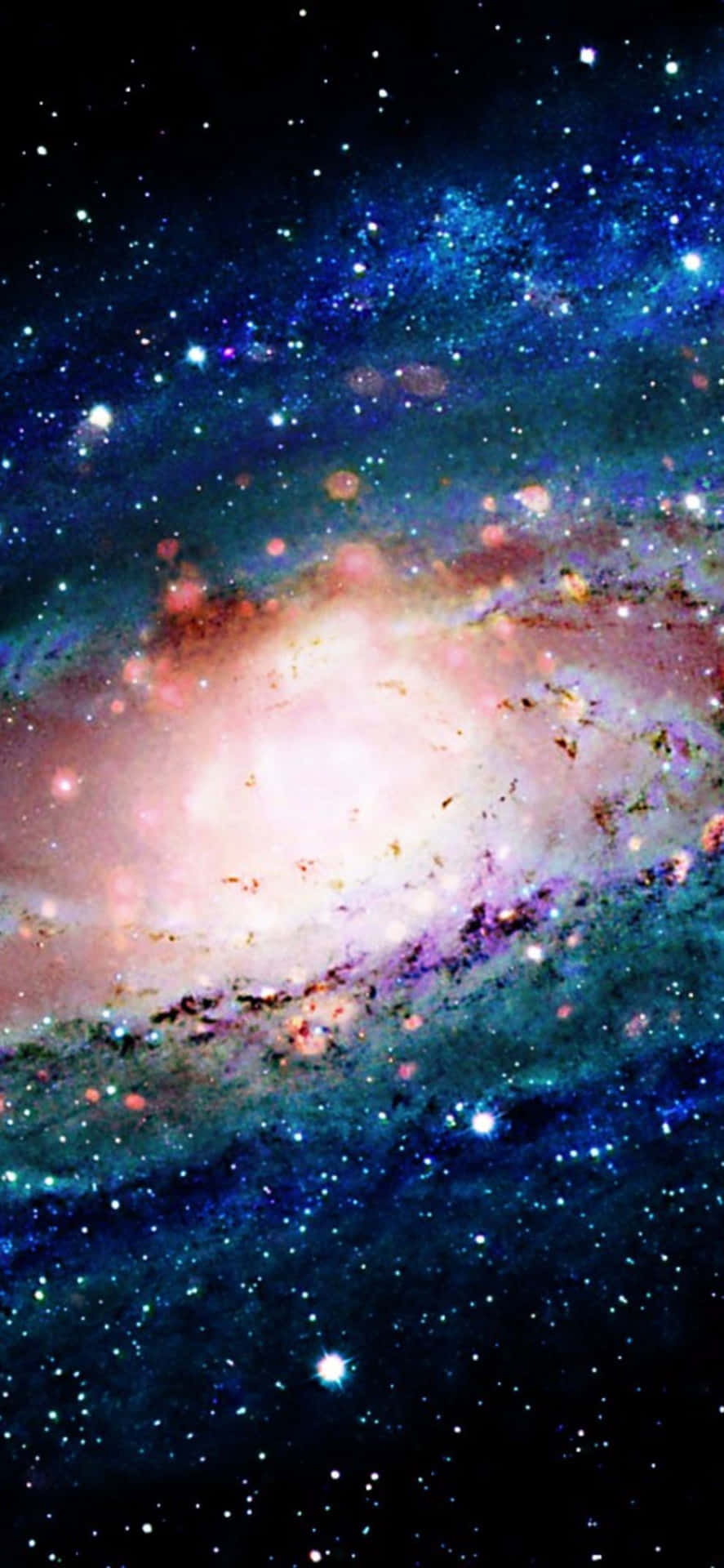 Unearth The Wonders Of Blue Galaxy With The New Iphone Background