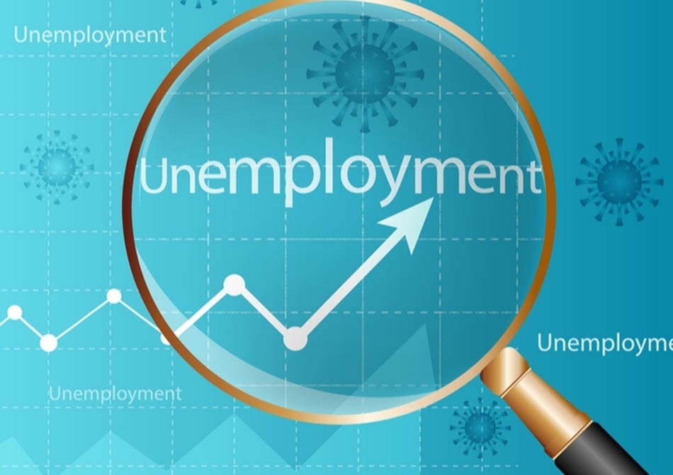 Unemployment Rate Due To Pandemic Digital Illustration Background