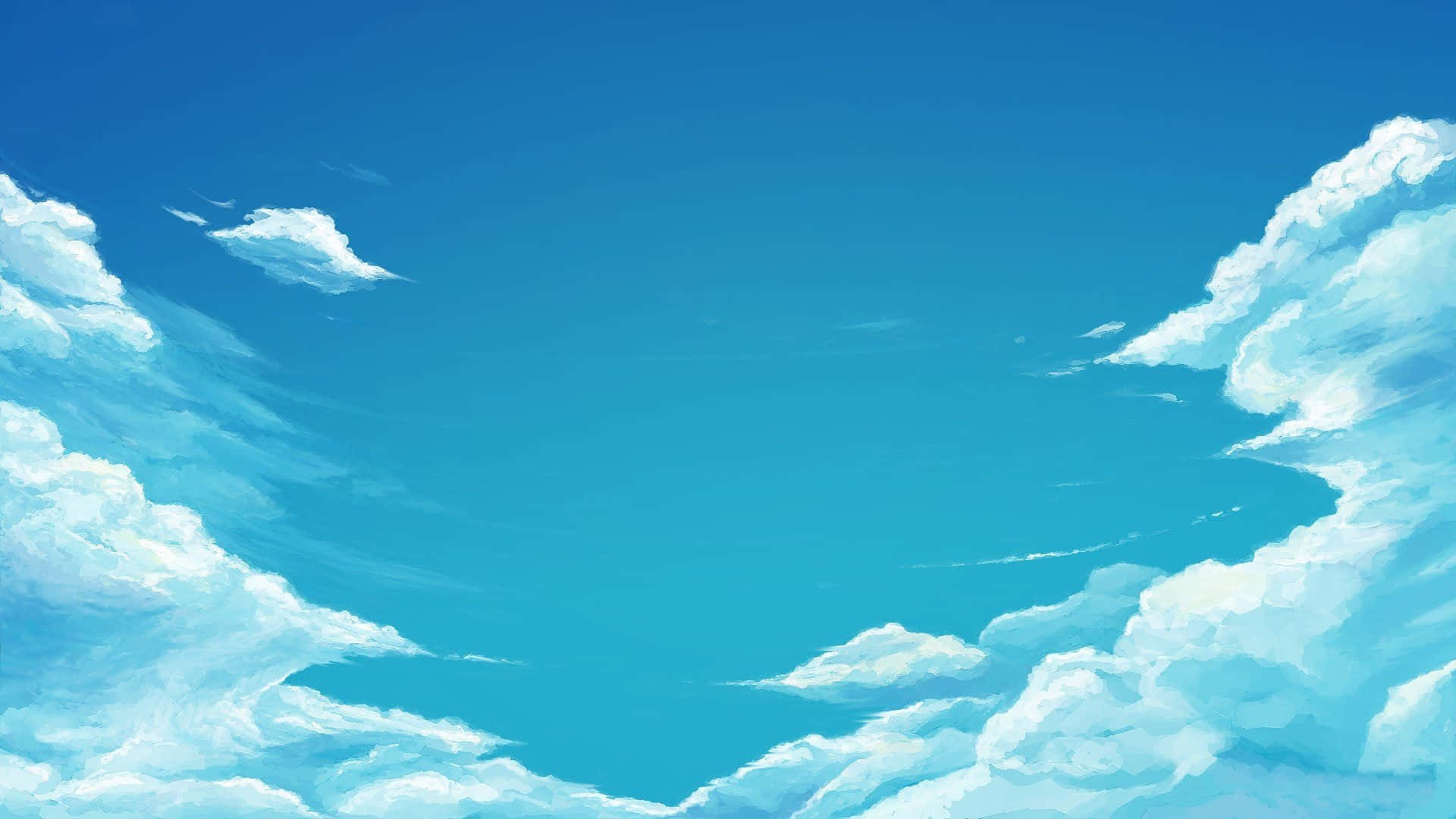 Unending Horizons Of A Royal Blue Anime Sky Background