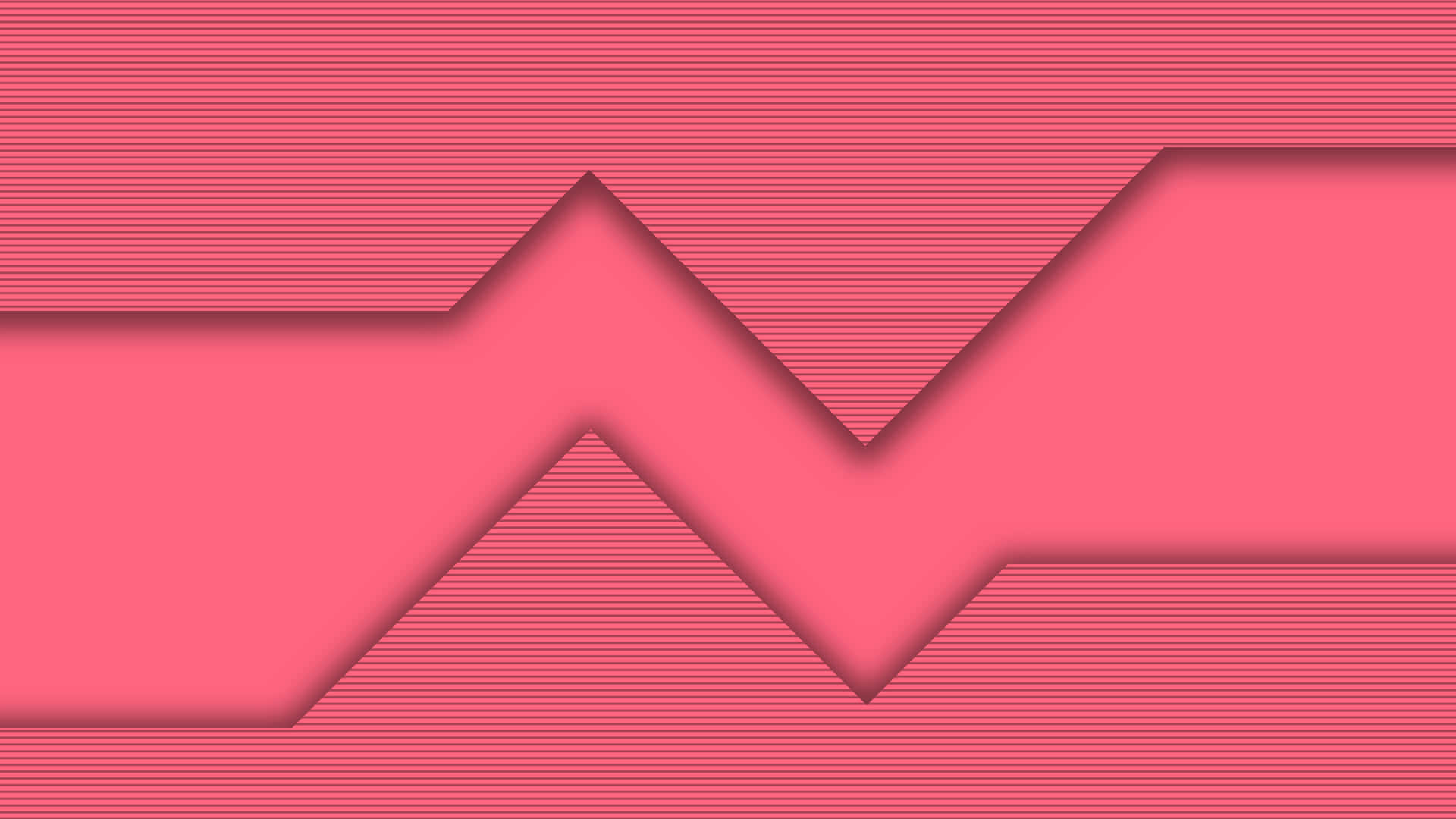 Uneven Heartbeat Simple Pink Background