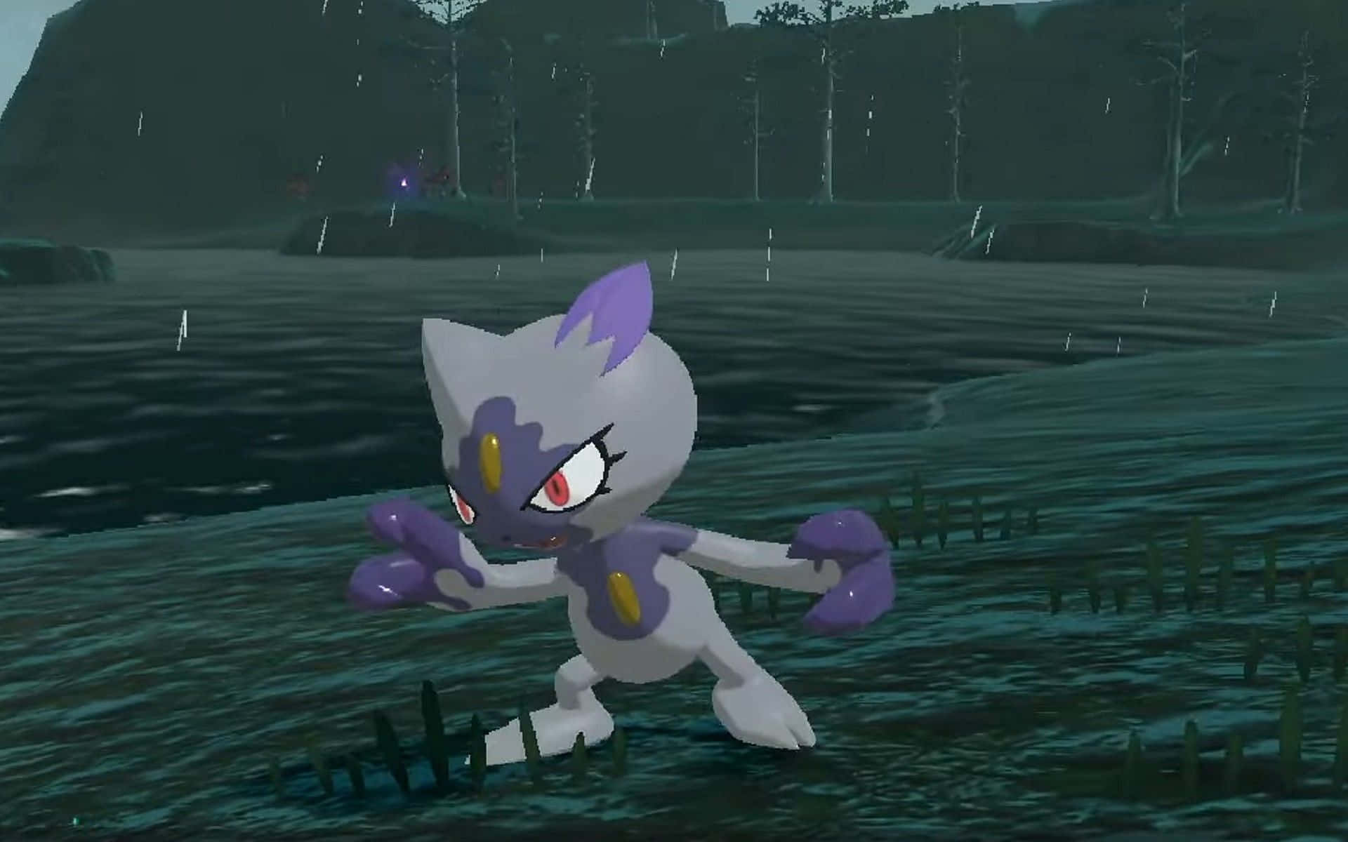 Unevolved Sneasler Pokemon In Game Background