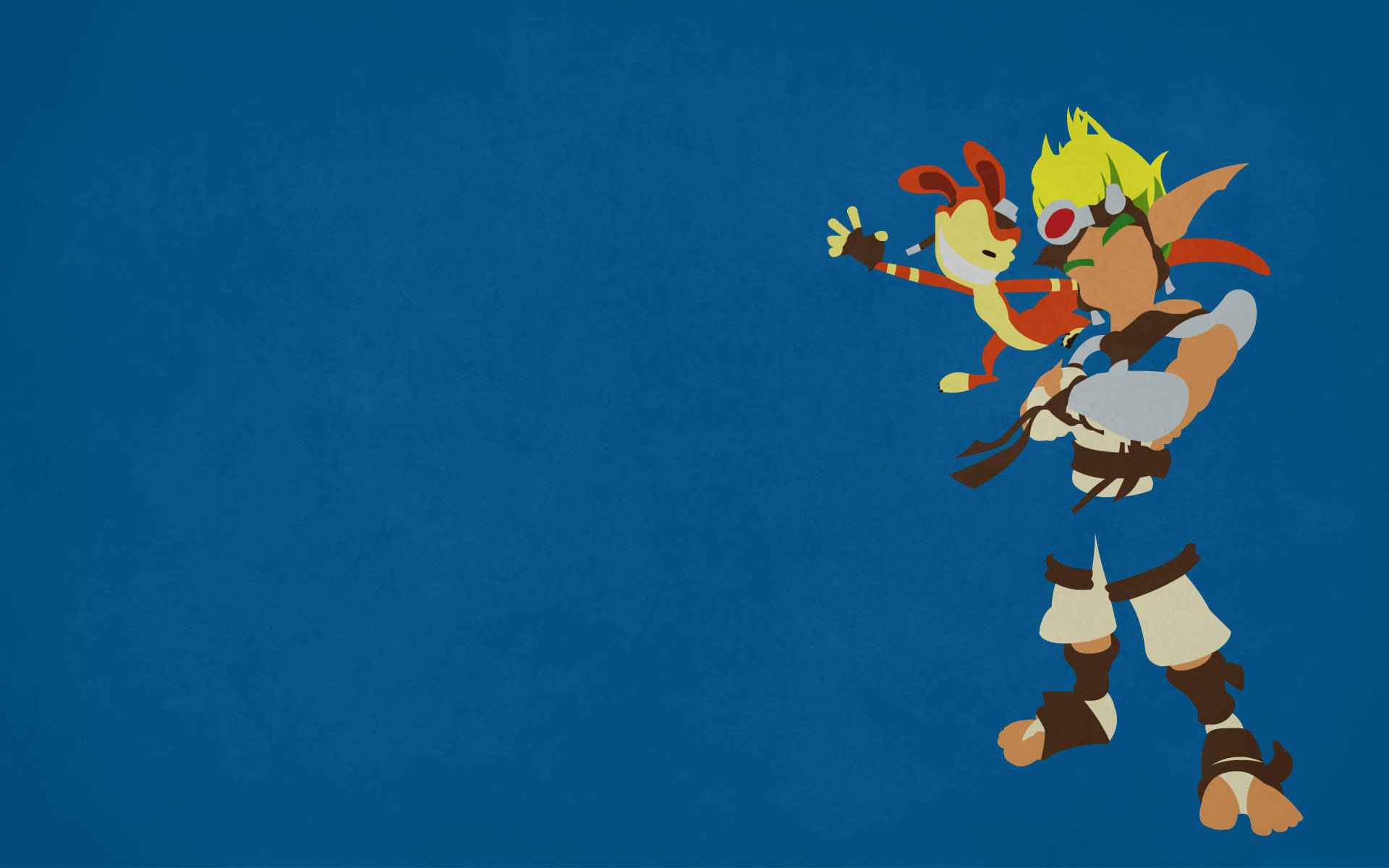 Unfinished Artwork Of Jak And Daxter Background