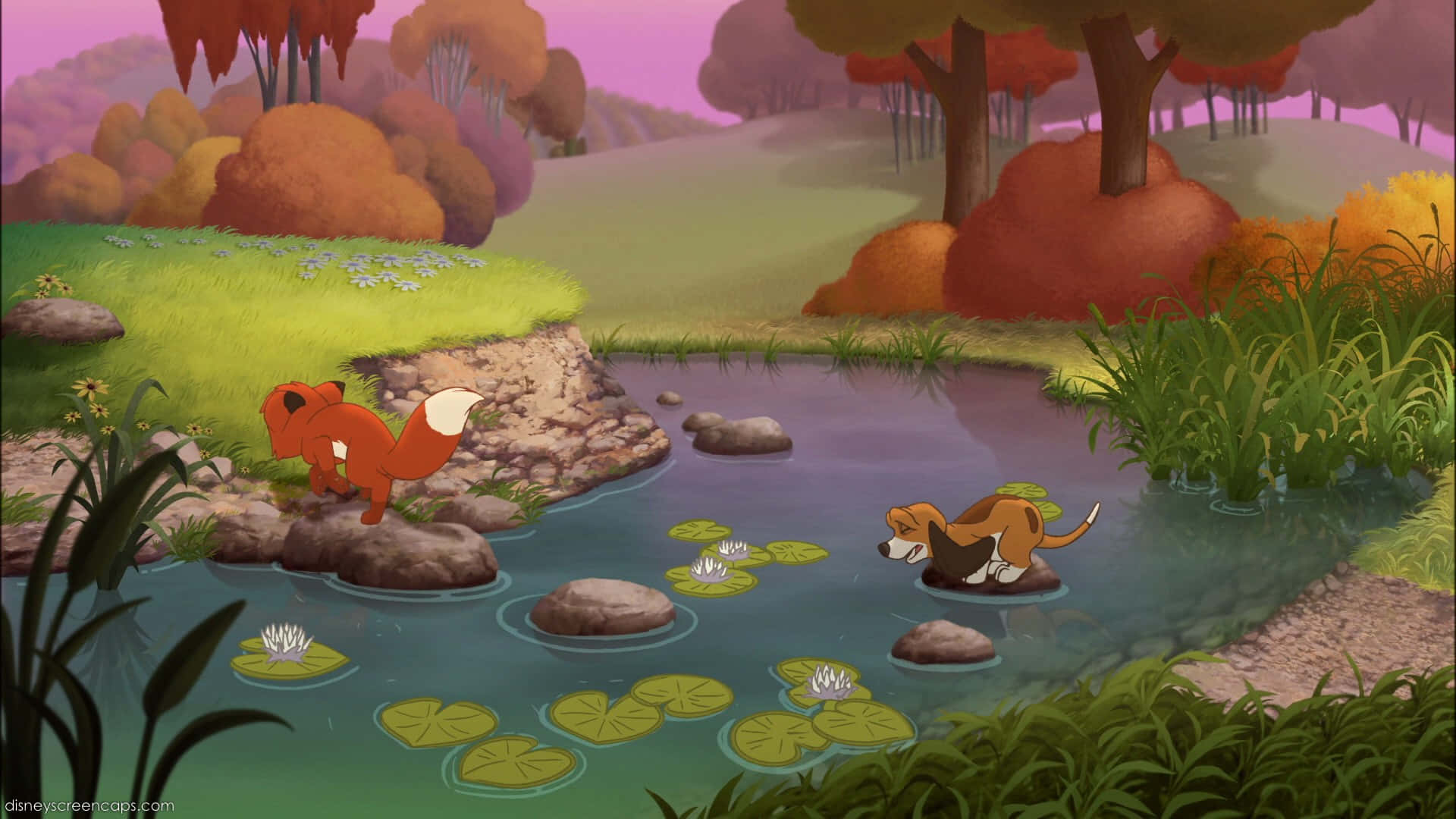 Unforgettable Friendship - The Fox And The Hound Background