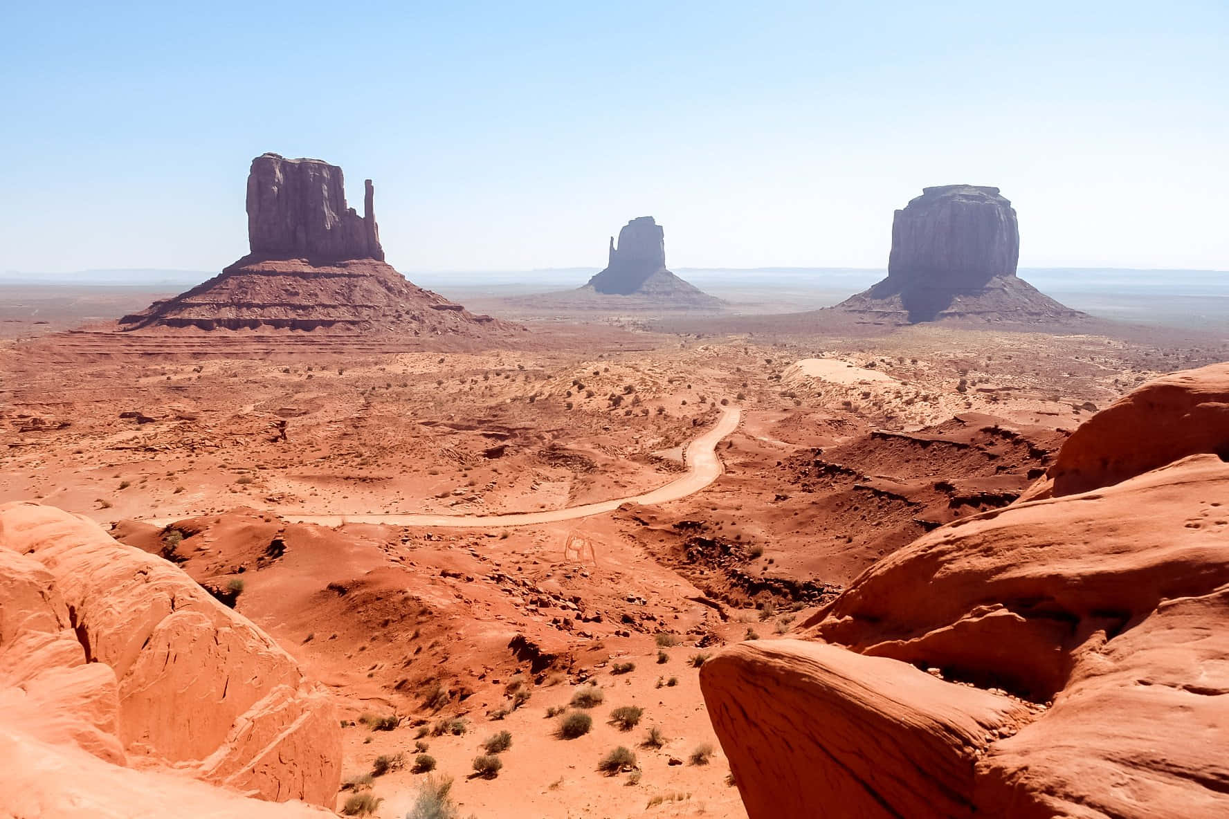 Unforgettable Hues Of Monument Valley Navajo Tribal Park Background