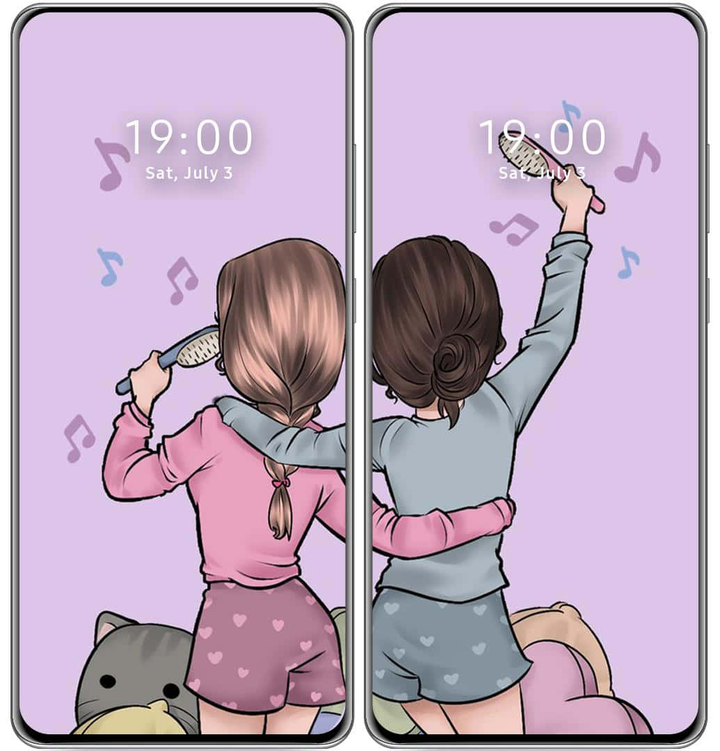 Unforgettable Memories - Cute Best Friends Forever Background