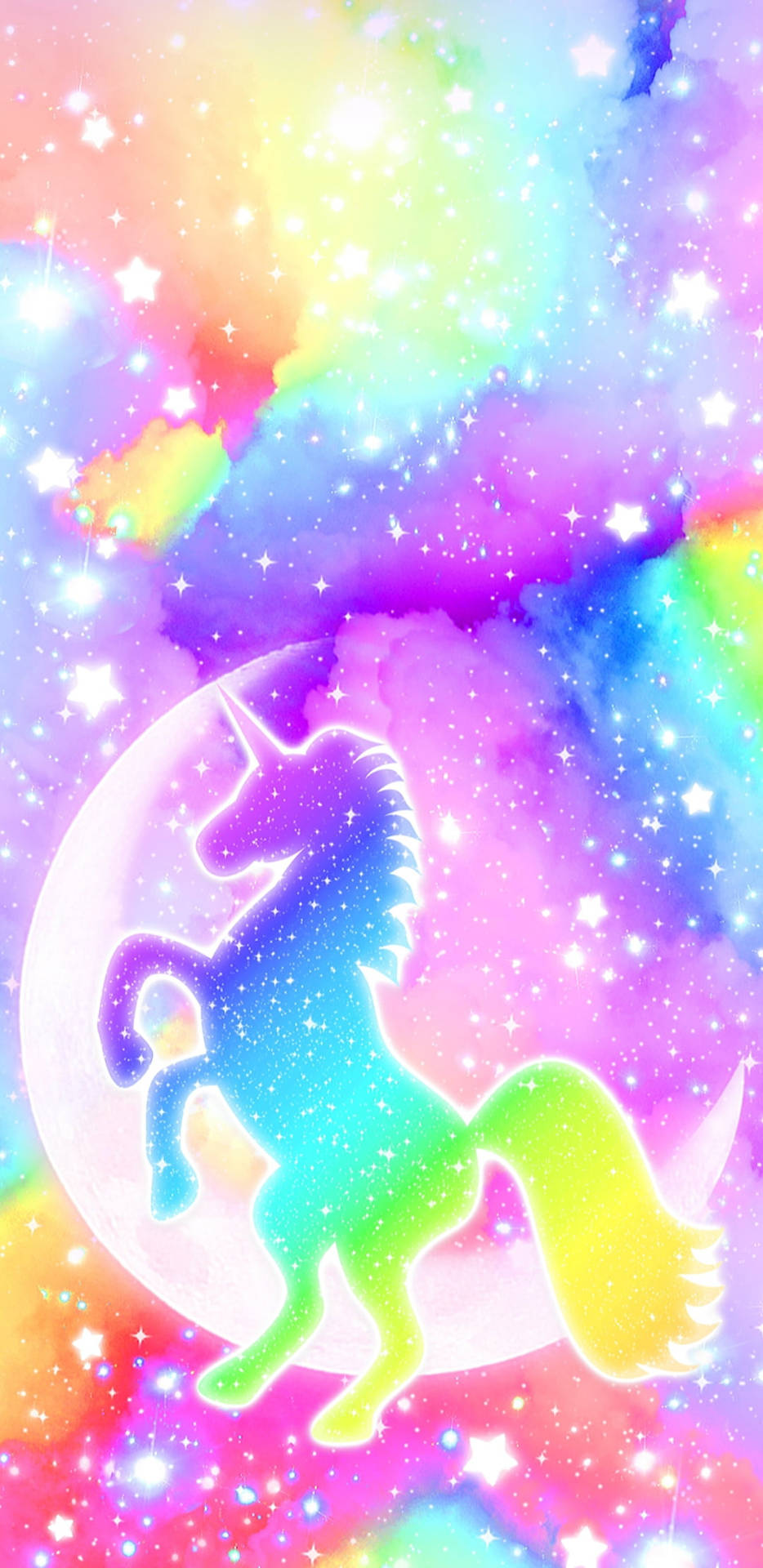 Unicorn On Rainbow Galaxy