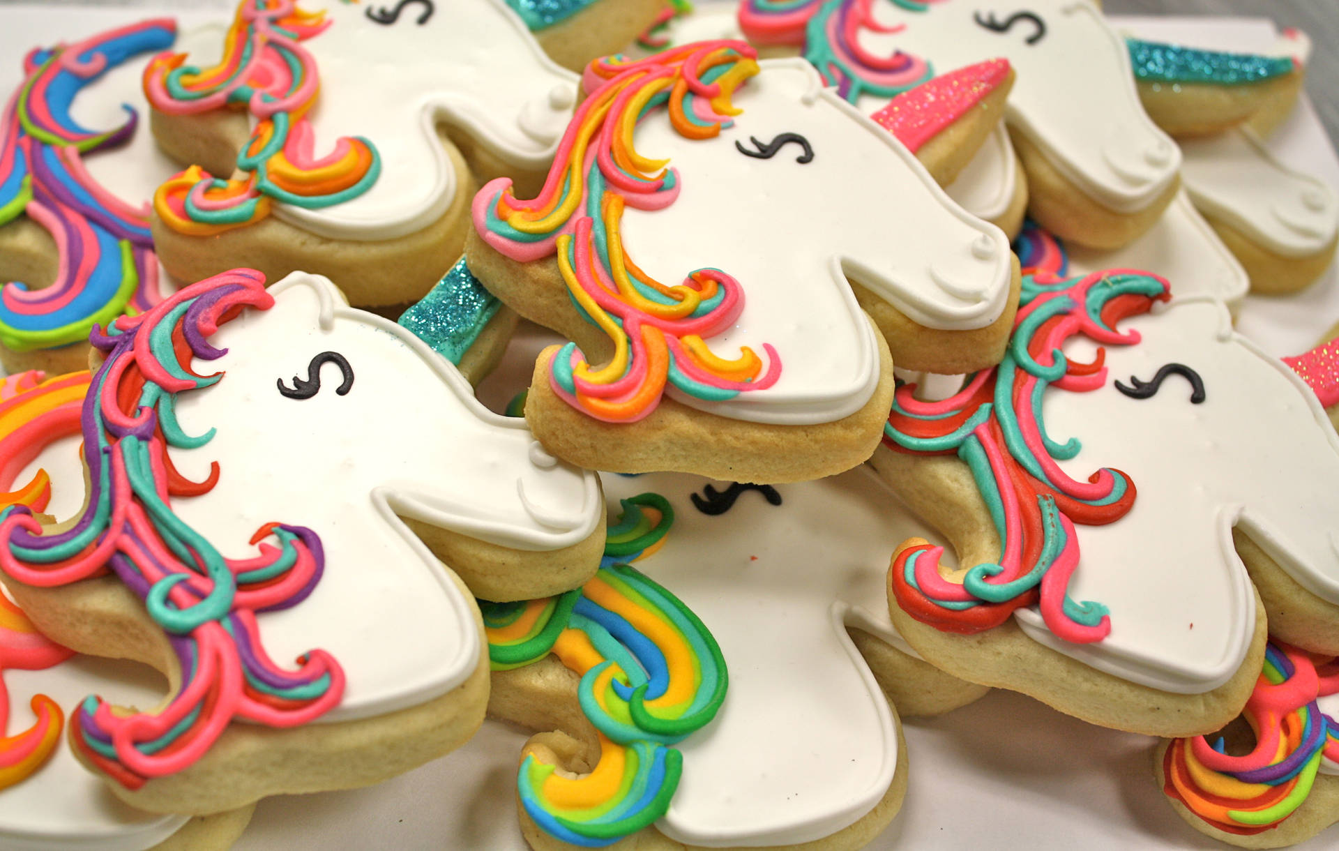 Unicorn Shaped Cookie Background