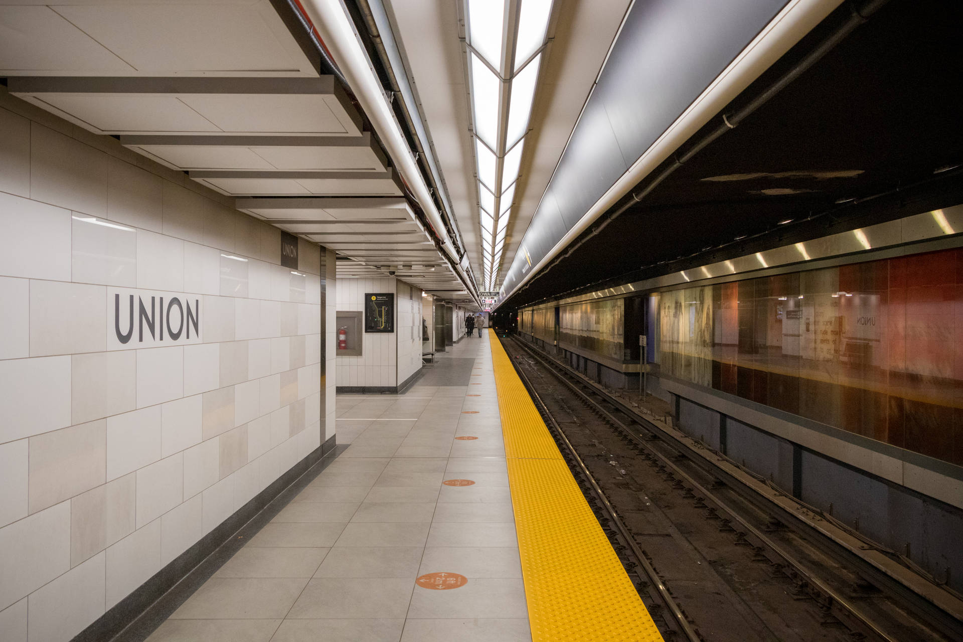 Union Station Train Tracks Background