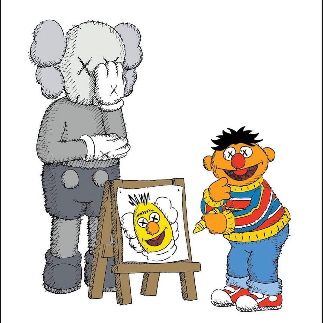 Uniqlo Ernie Illustrating Bert Background