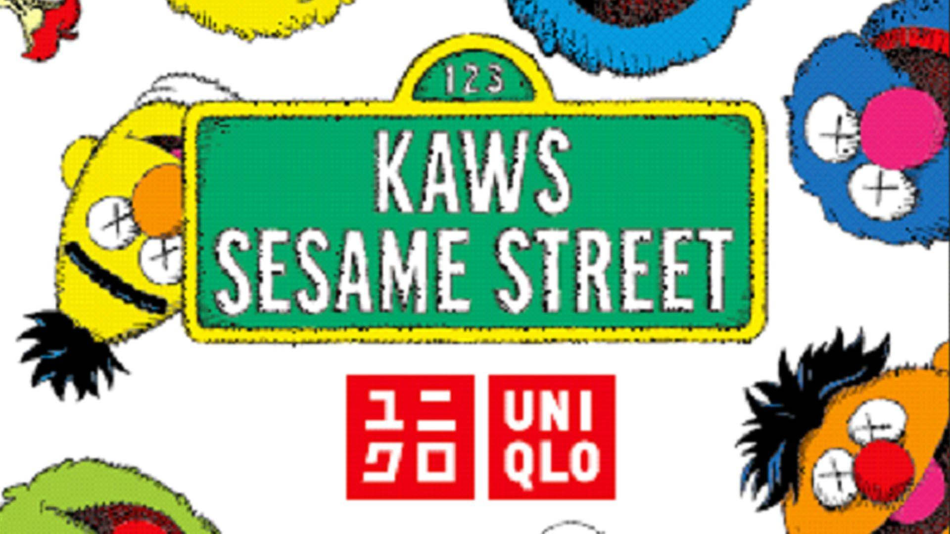 Uniqlo Sesame Street Collaboration Logo Background