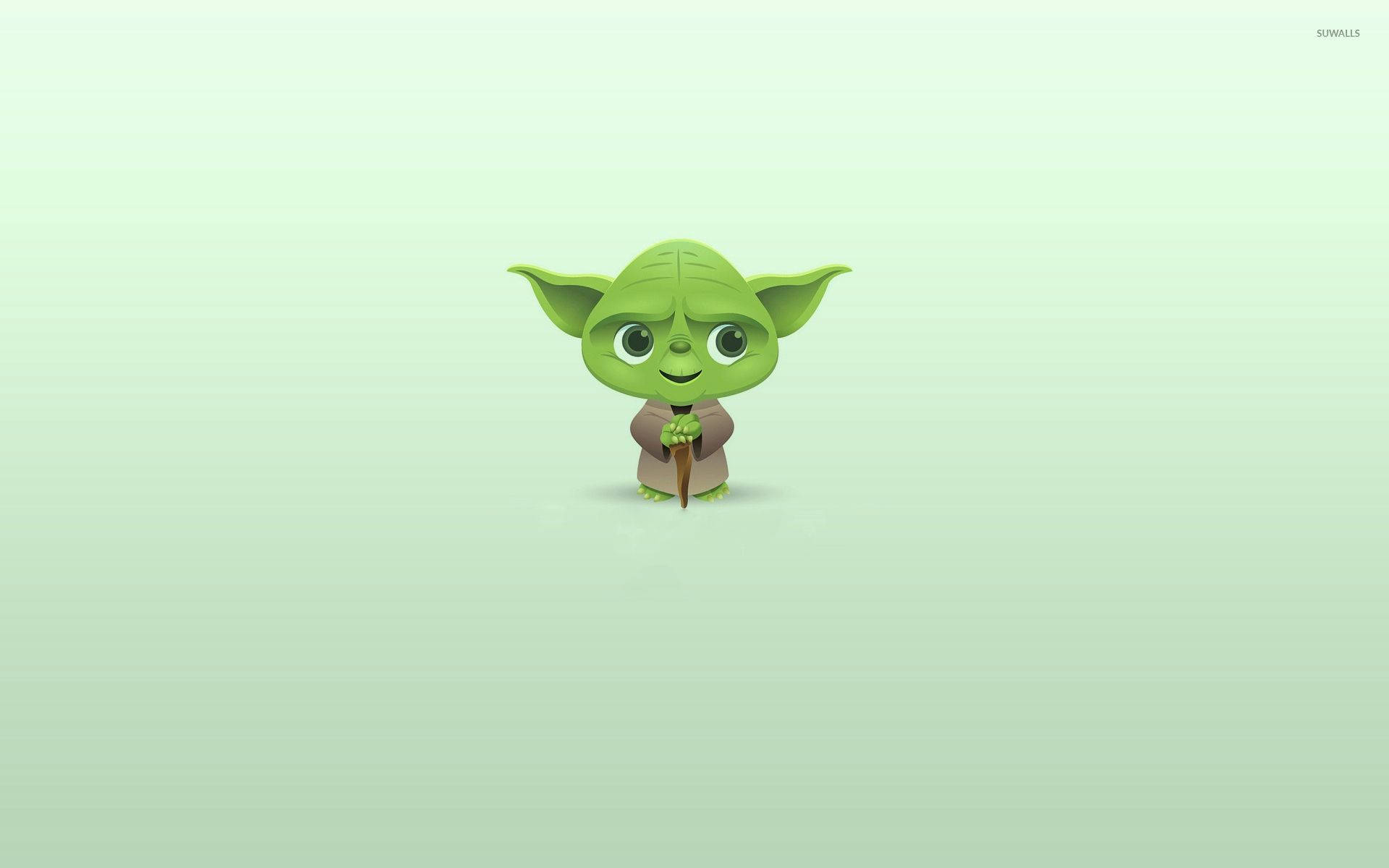 Unique Baby Yoda 3d Art Background