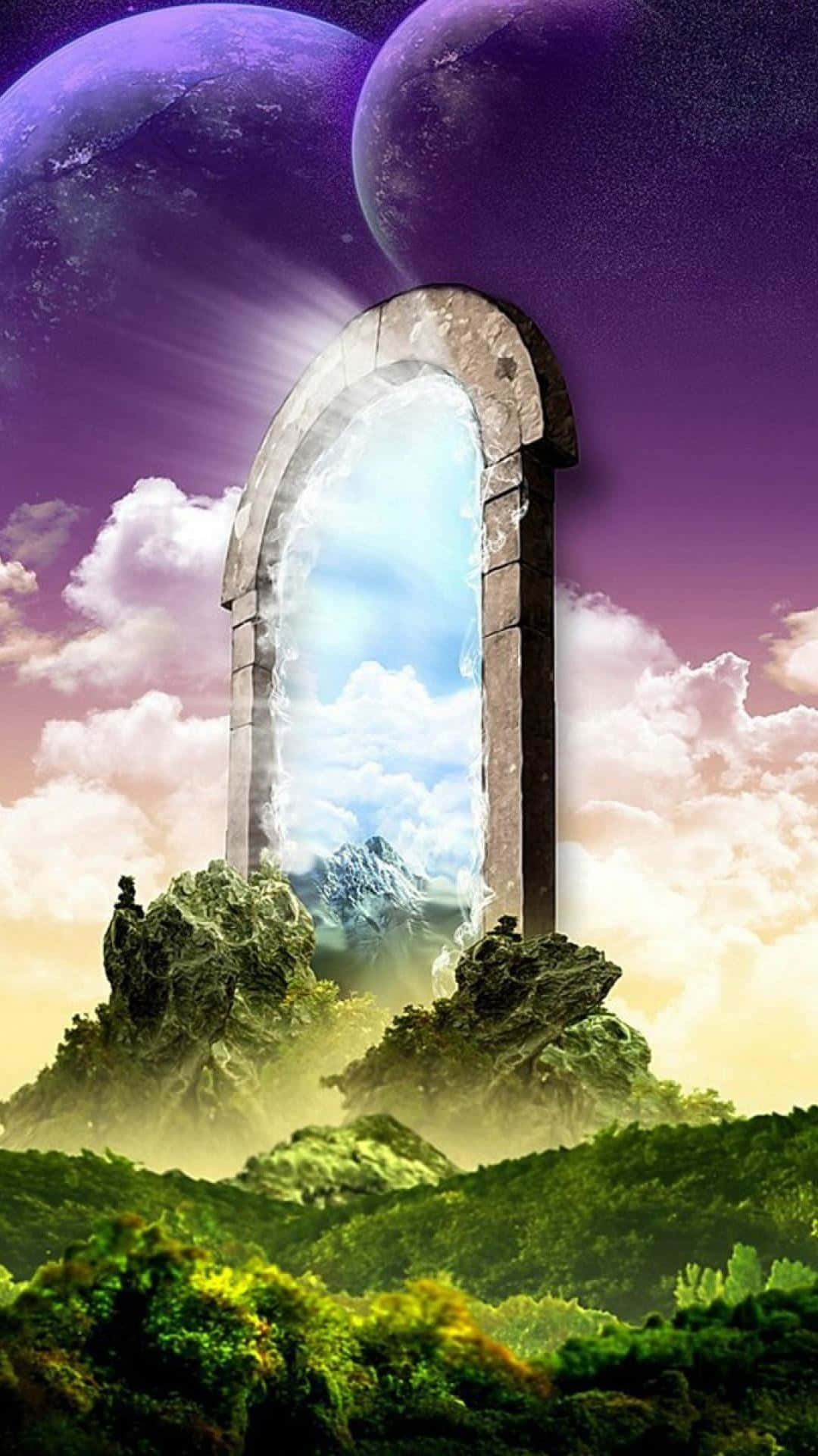 Unique Doorway Nature Android Hd Background