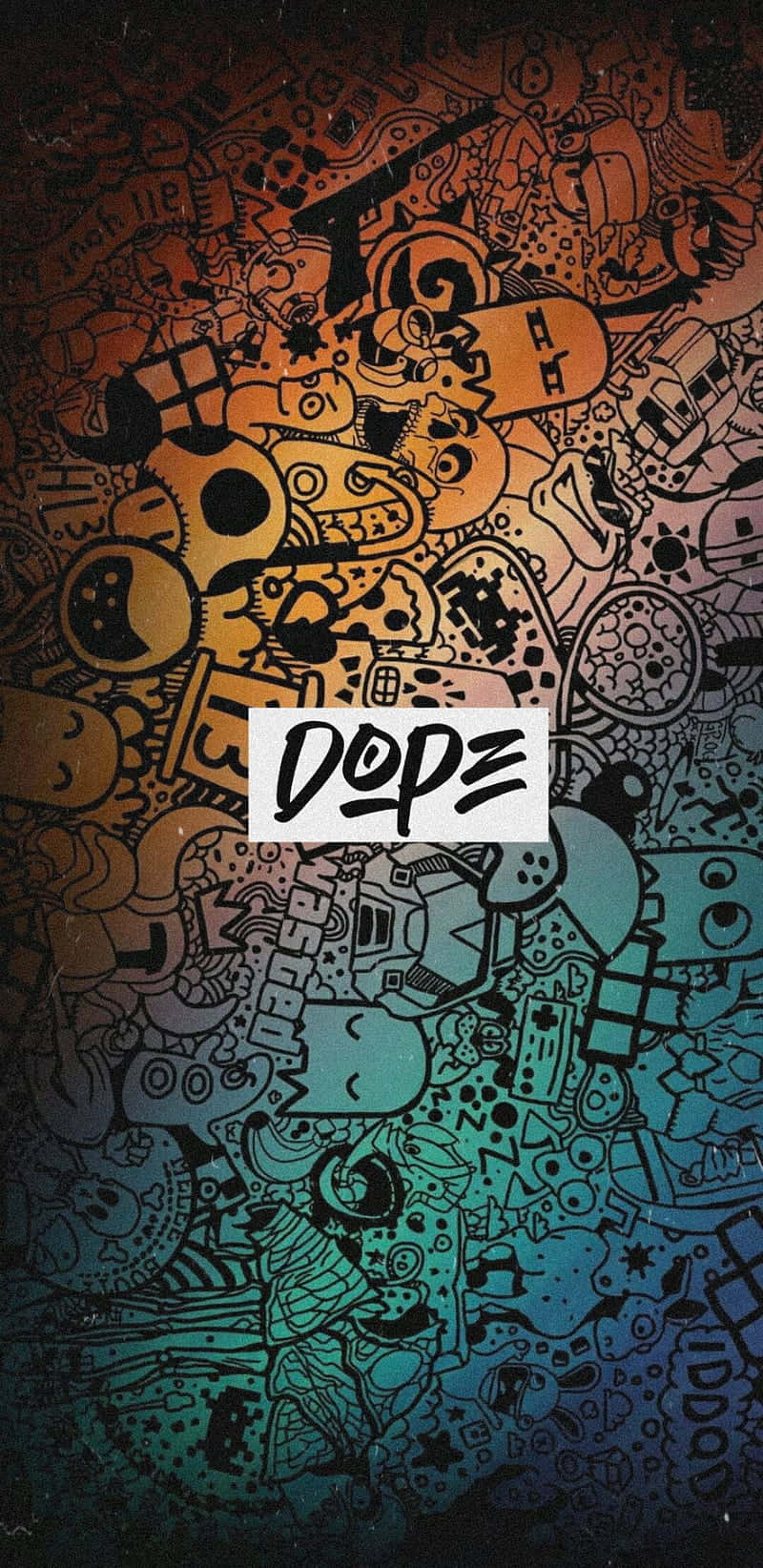 Unique & Dope Graffiti Adorning Building Façade Background