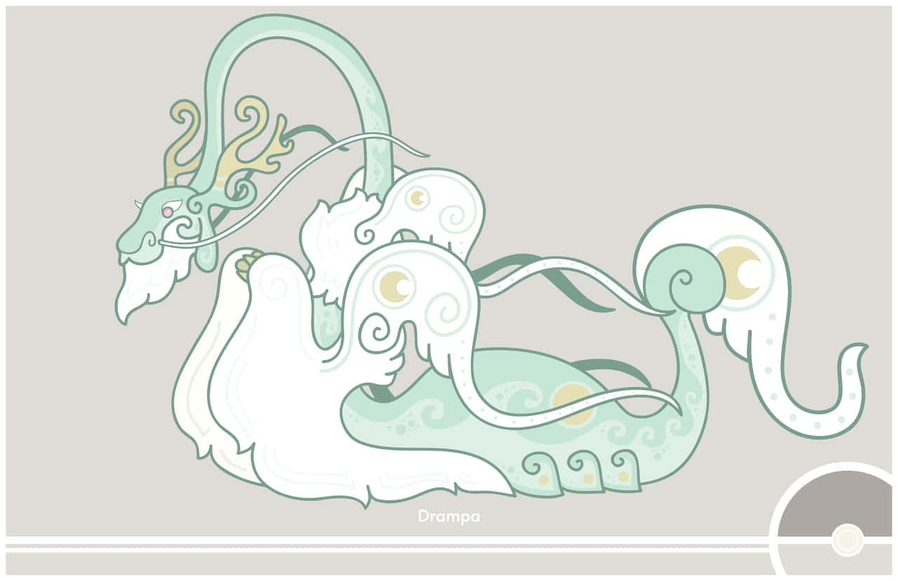Unique Drampa Dragon Graphic Background