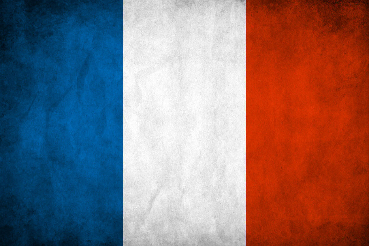 Unique France Flag Art Background