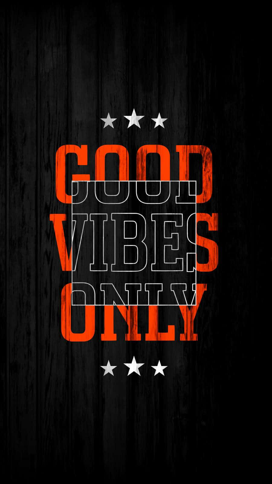 Unique Good Vibe Wooden Typographic Background