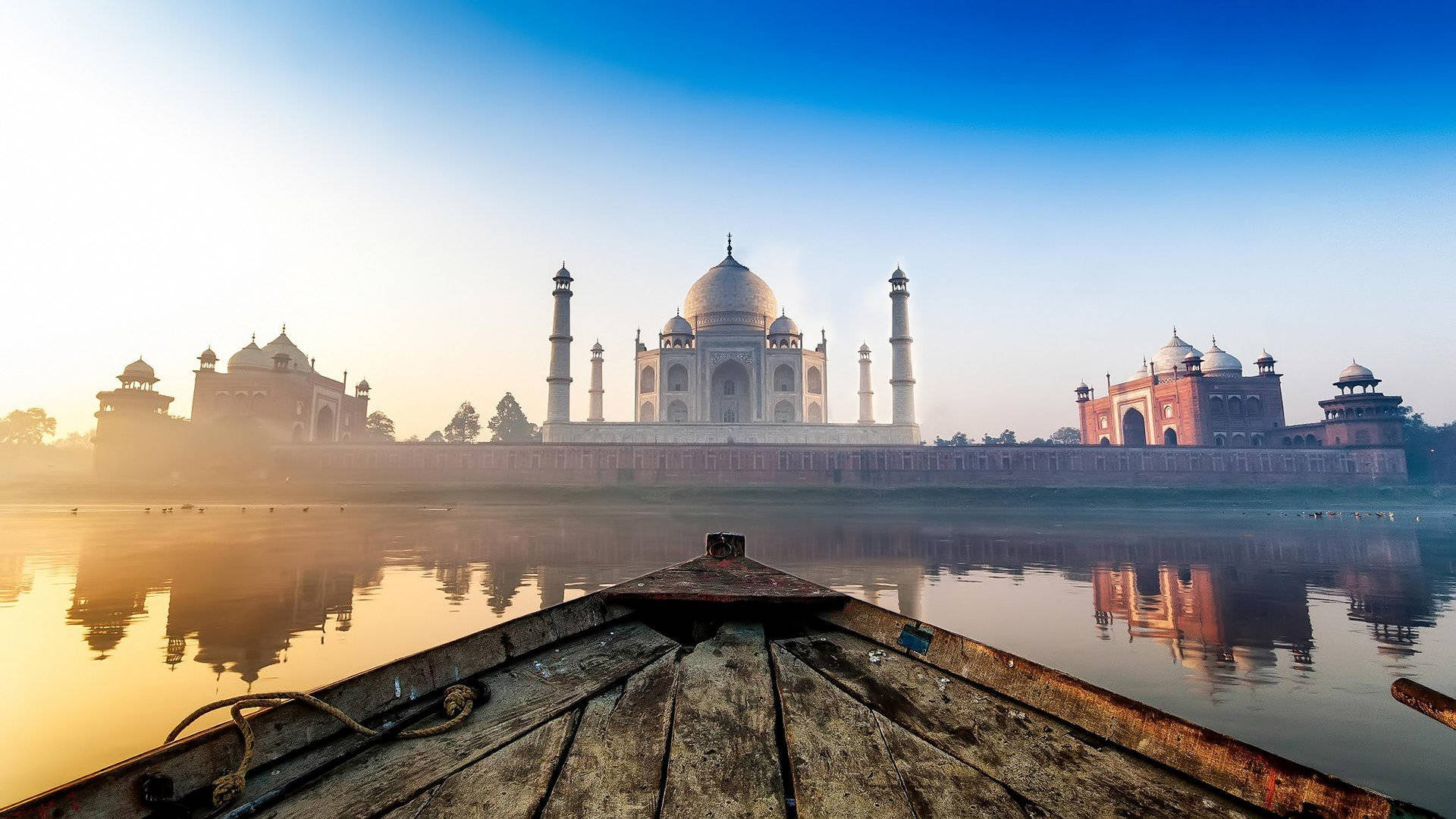 Unique Hd Taj Mahal View Background