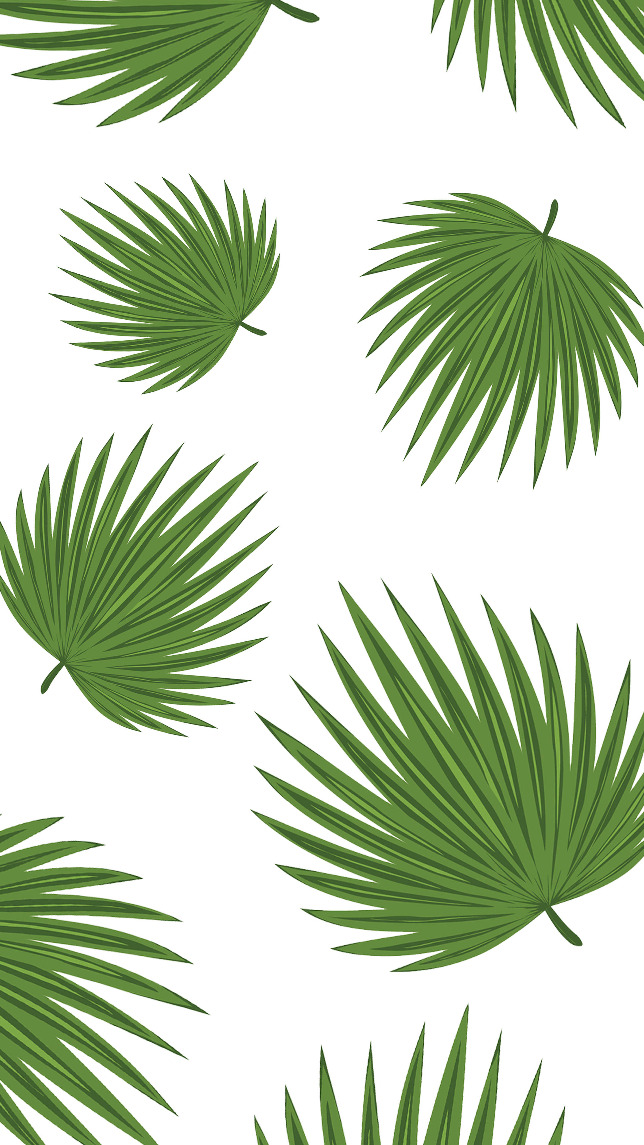 Unique Minimalist Plant Leaf Pattern