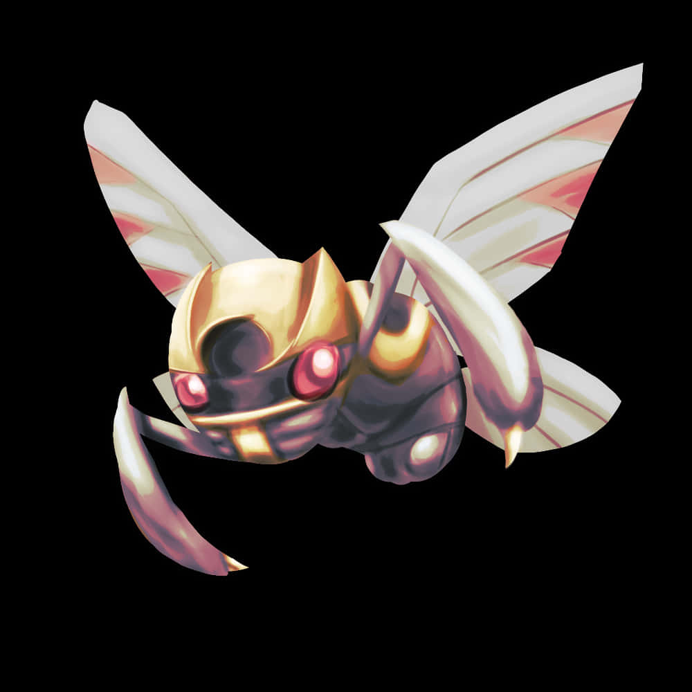 Unique Ninjask In White Background Background
