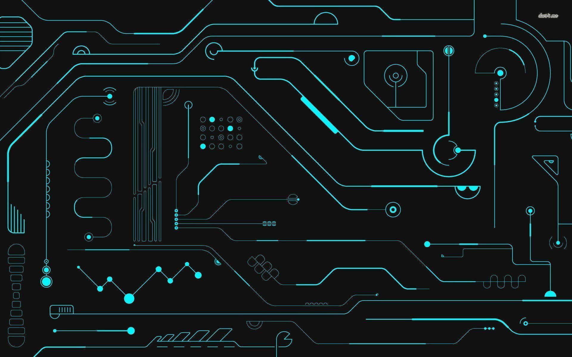 Unique Patterned Circuit Board Background