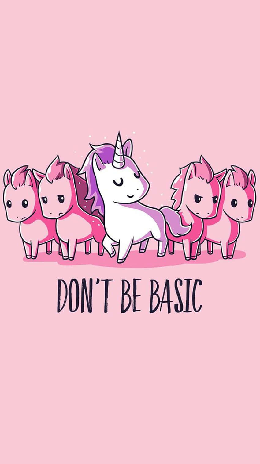 Unique Unicorn Message Illustration Background