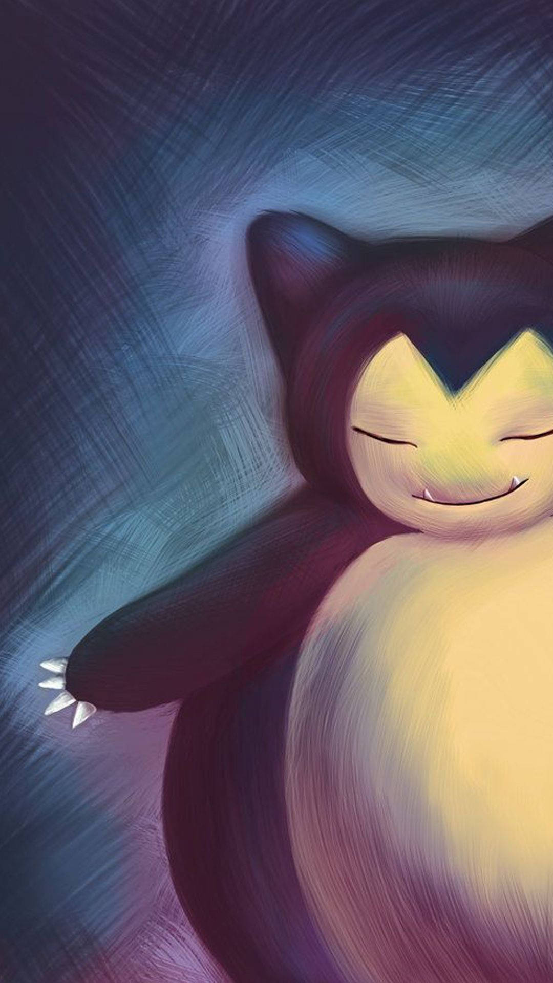 Uniquely Colored Pencil Fanart Of Snorlax Background