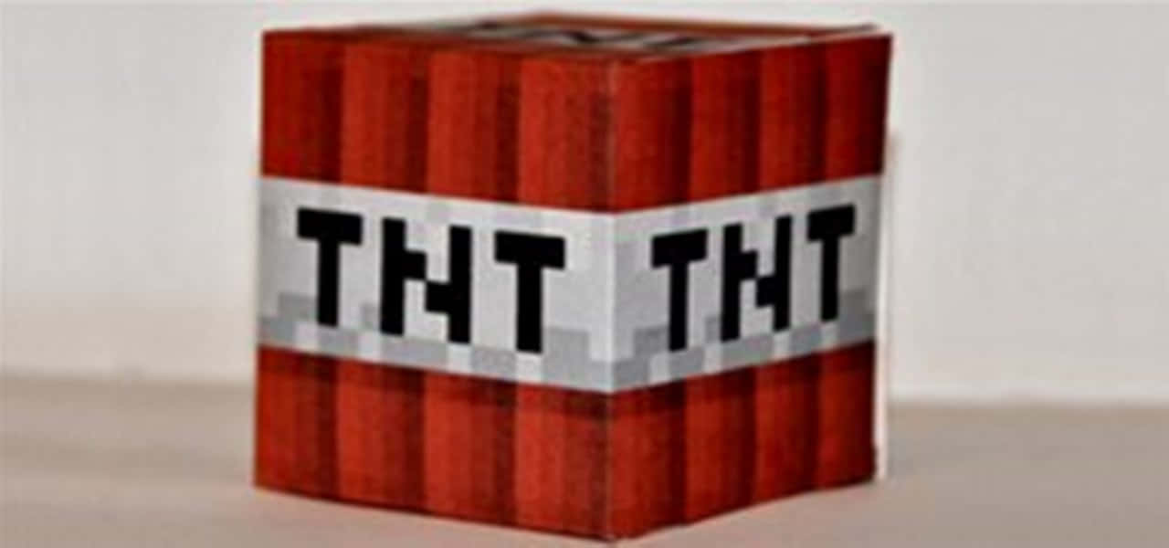 Unite To Create An Explosion Of Fun With Minecraft Tnt Background