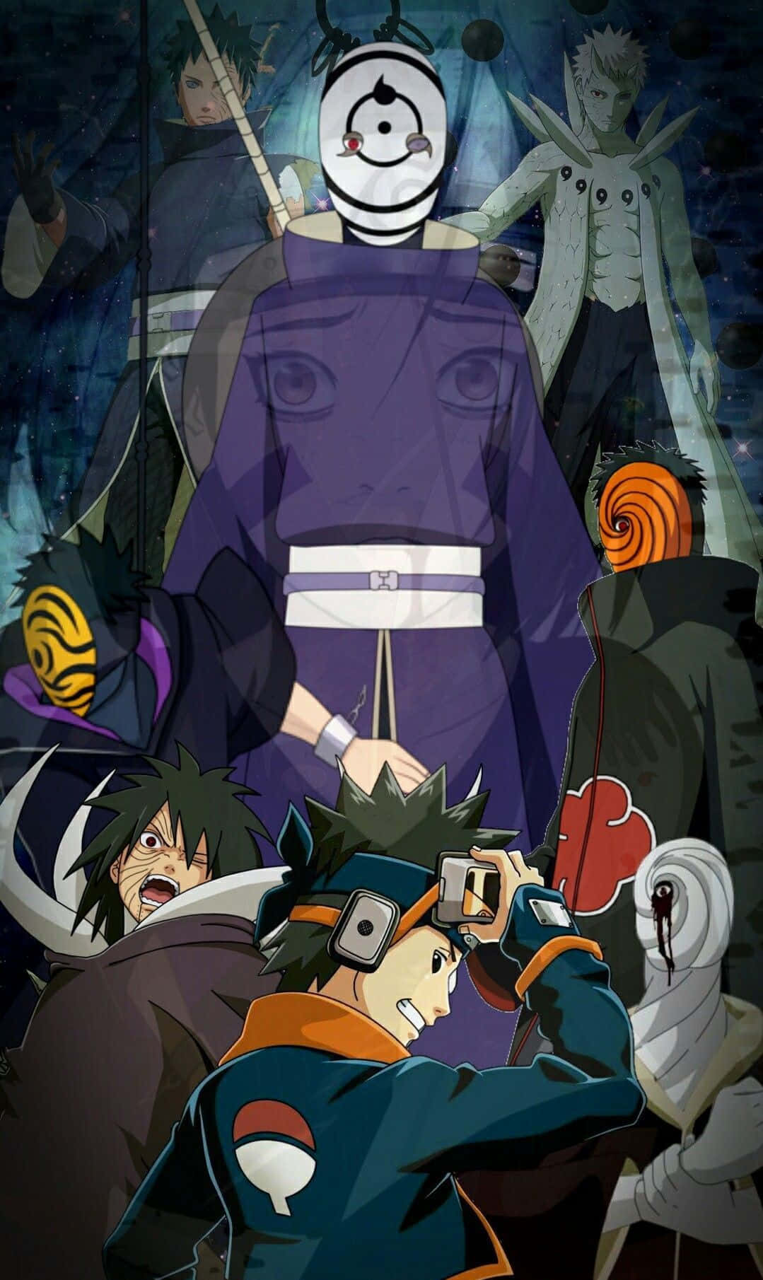 United Again - Kakashi And Obito Background