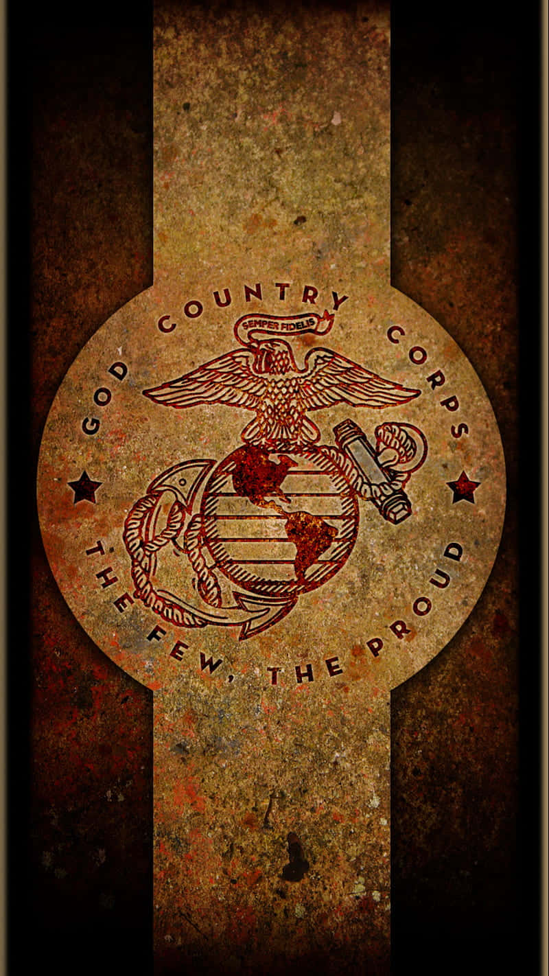 United In Service—marines Together Background