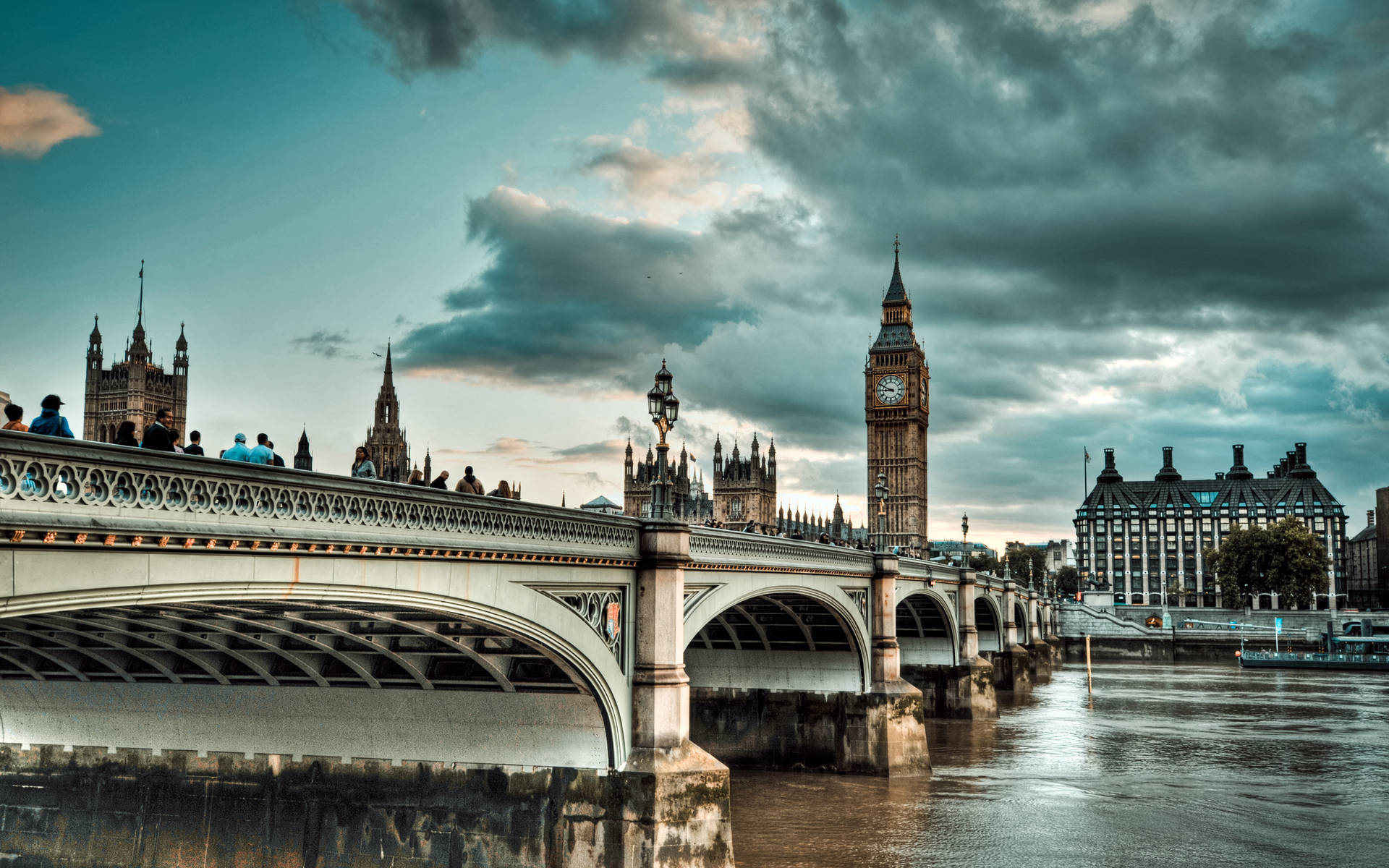 United Kingdom Bridge To Parliament Background