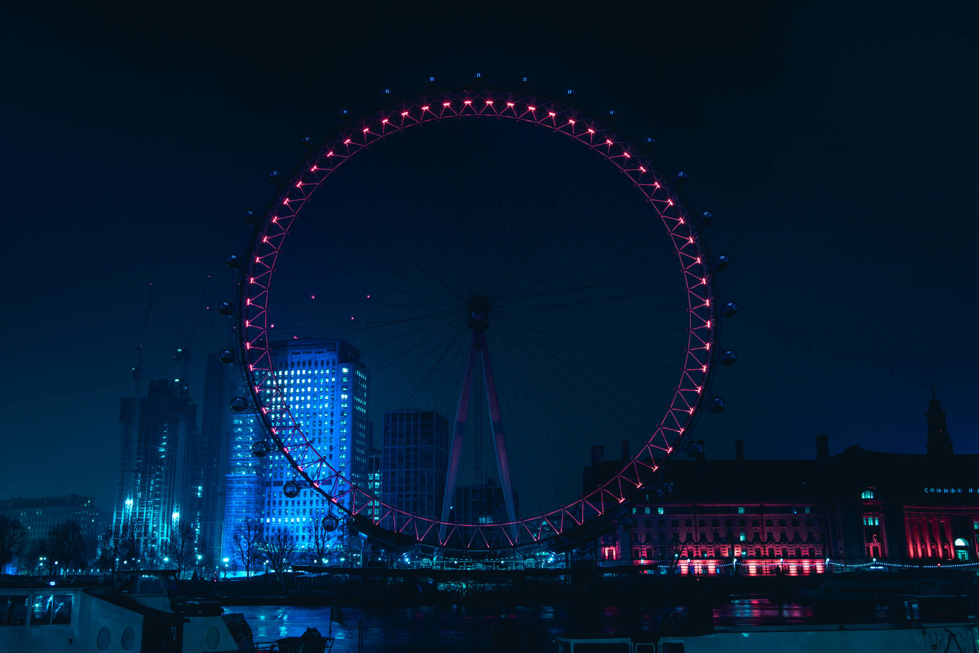 United Kingdom London Eye Background