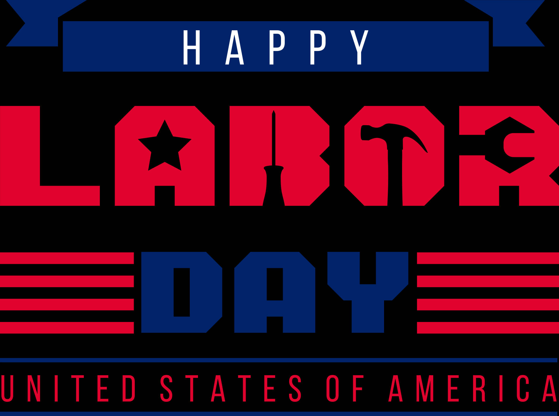 United State Of America Labor Day Poster Background