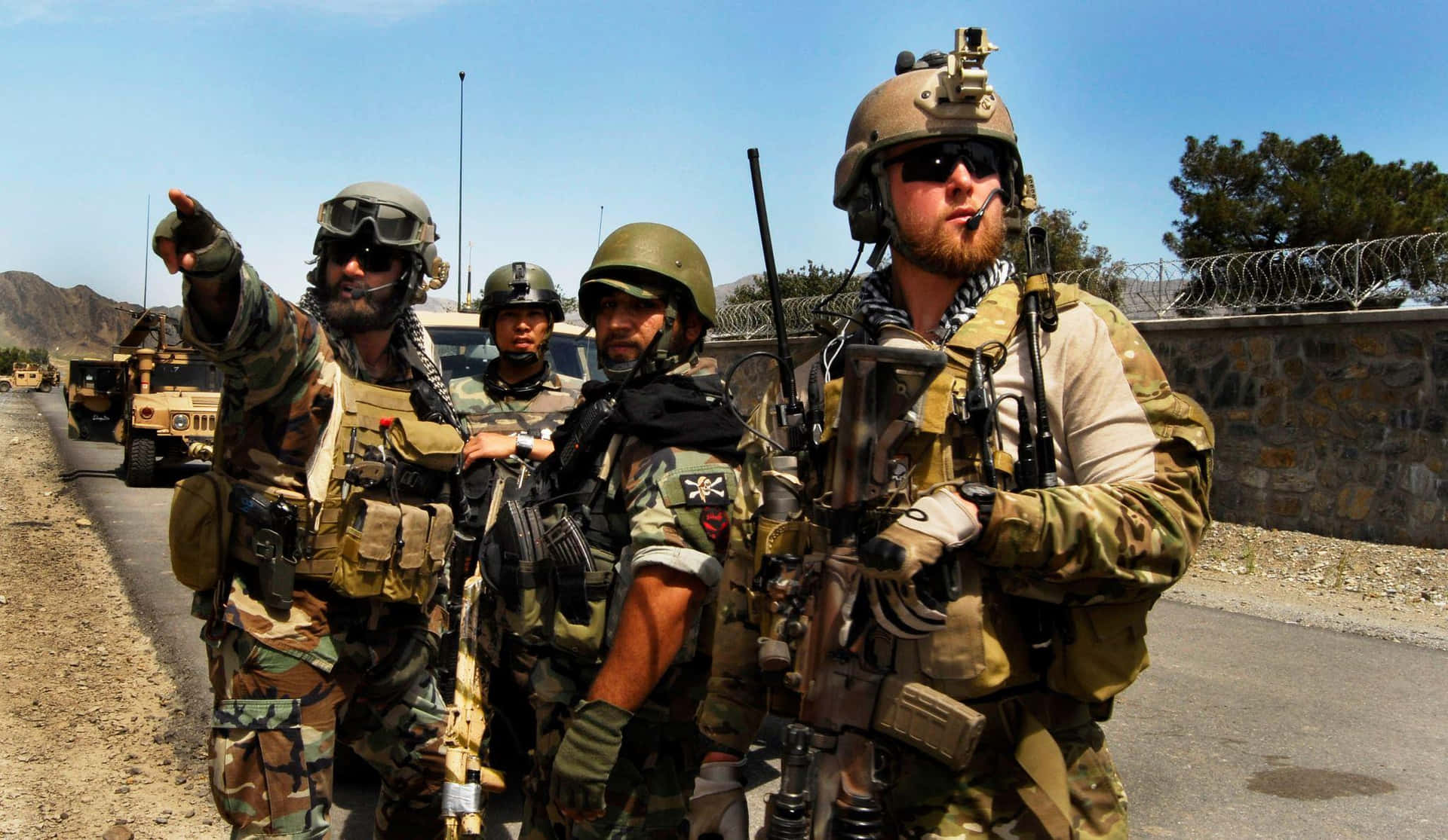 United States Air Force Special Forces Unit In Training Background
