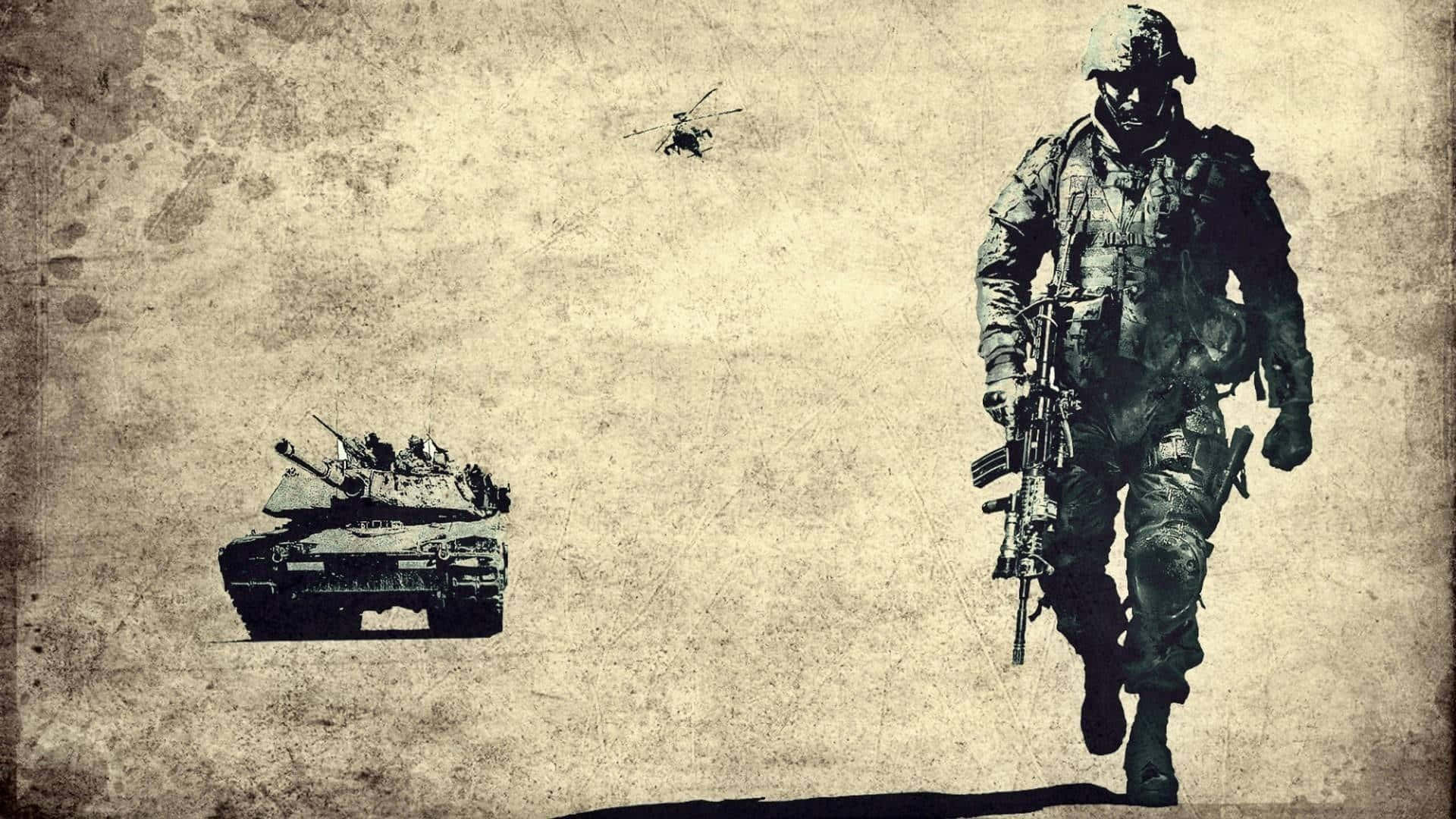 United States Military 1920 X 1080 Background