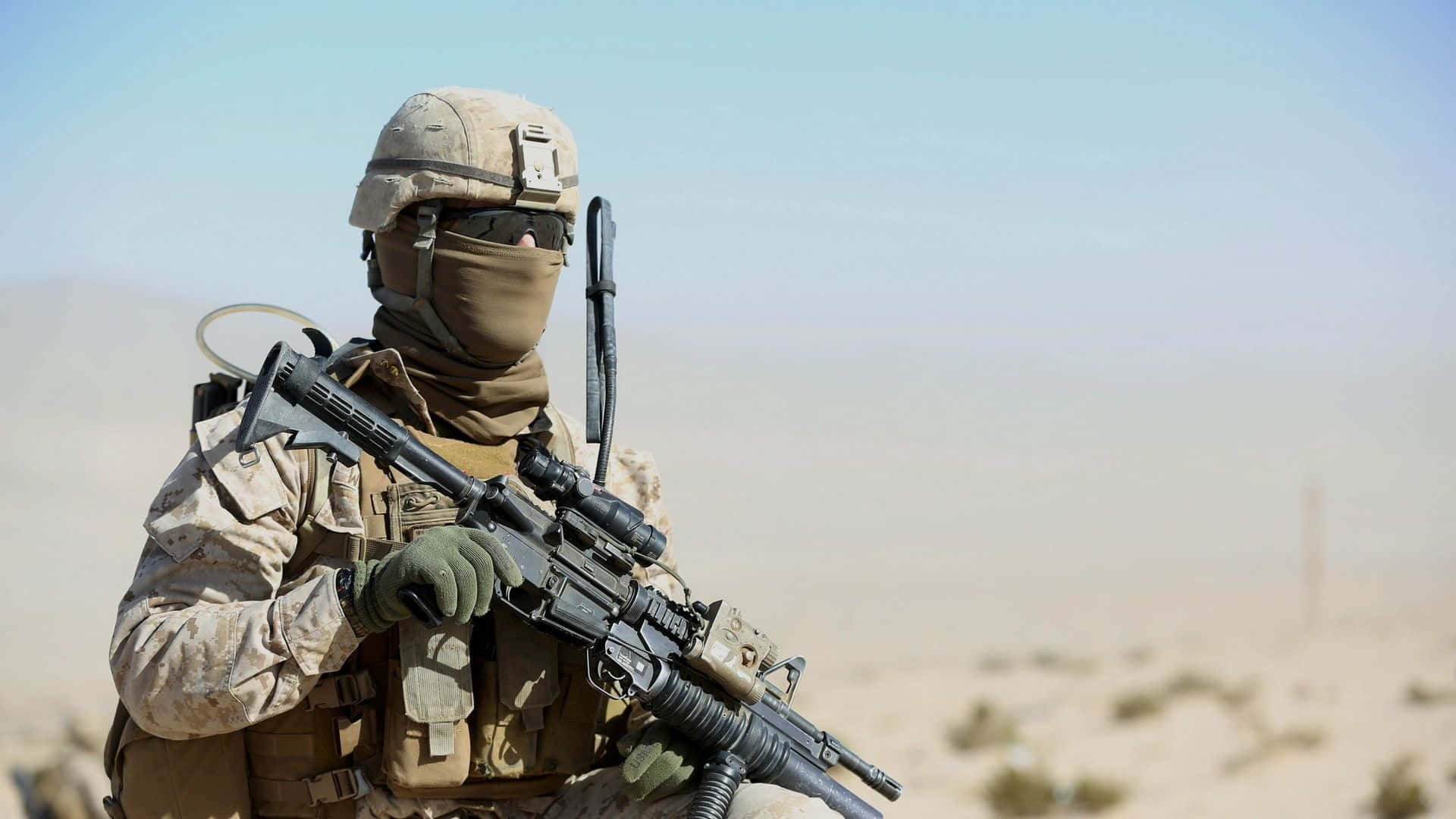United States Military 1920 X 1080 Background