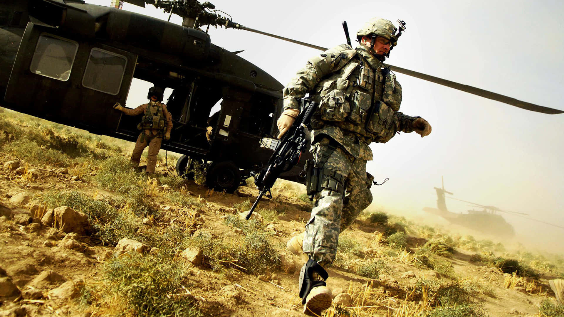 United States Military Helicopter Background