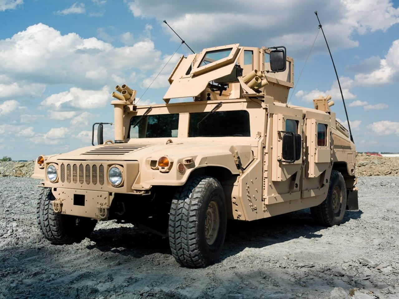 United States Military Truck Background