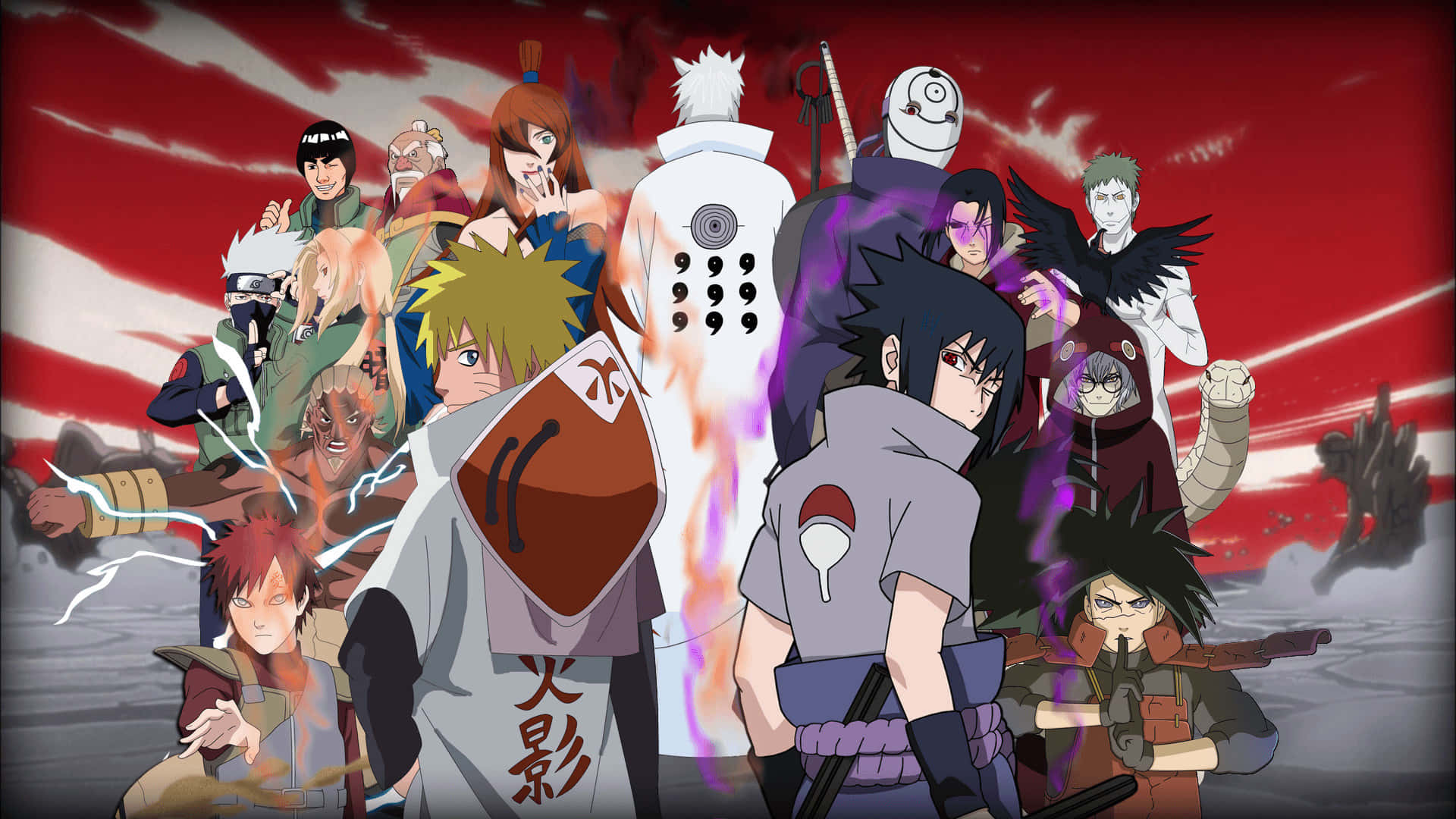 Uniting For A Greater Good - The Naruto Group Background
