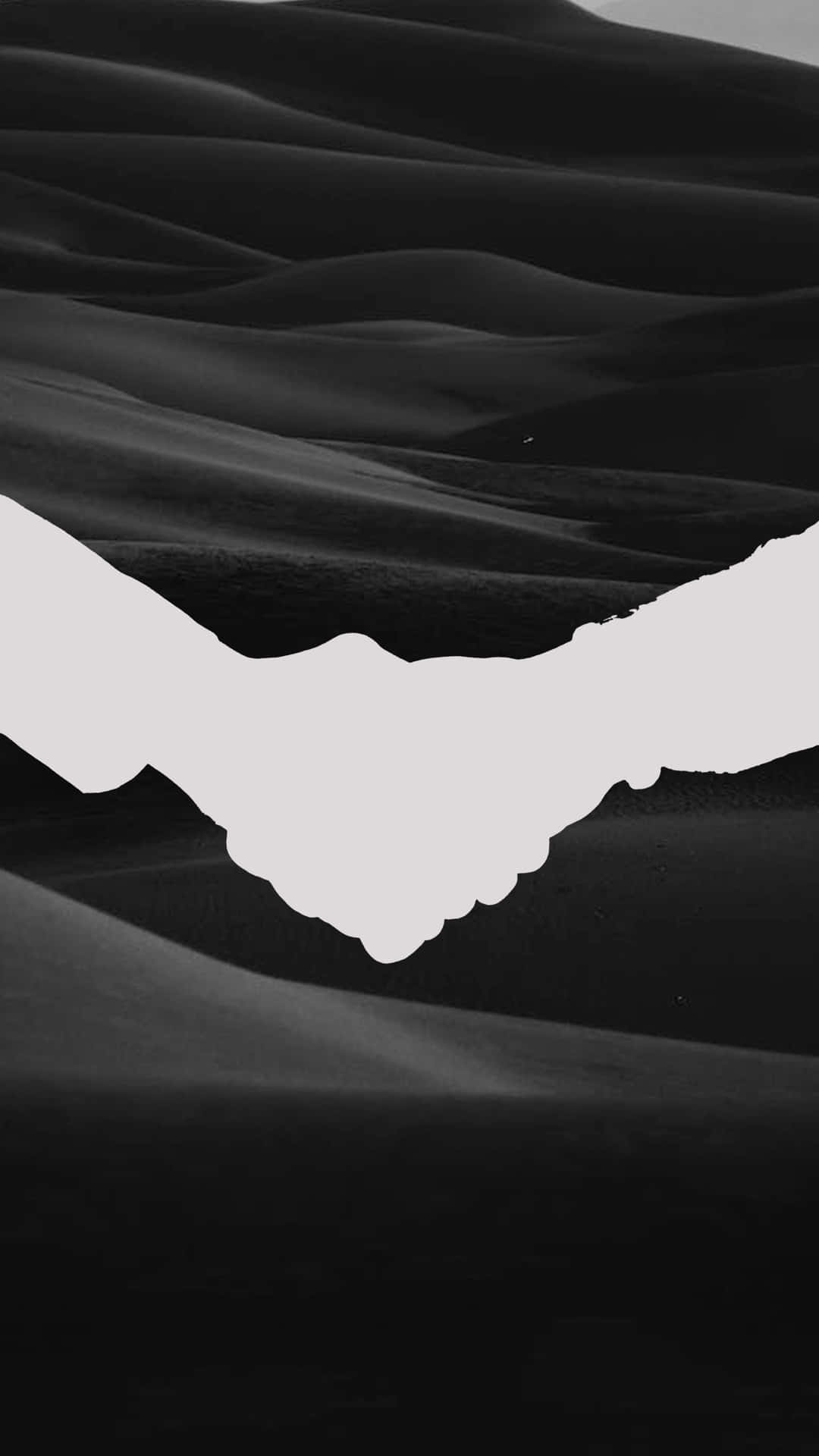 Uniting In Trust - A Black And White Handshake Background