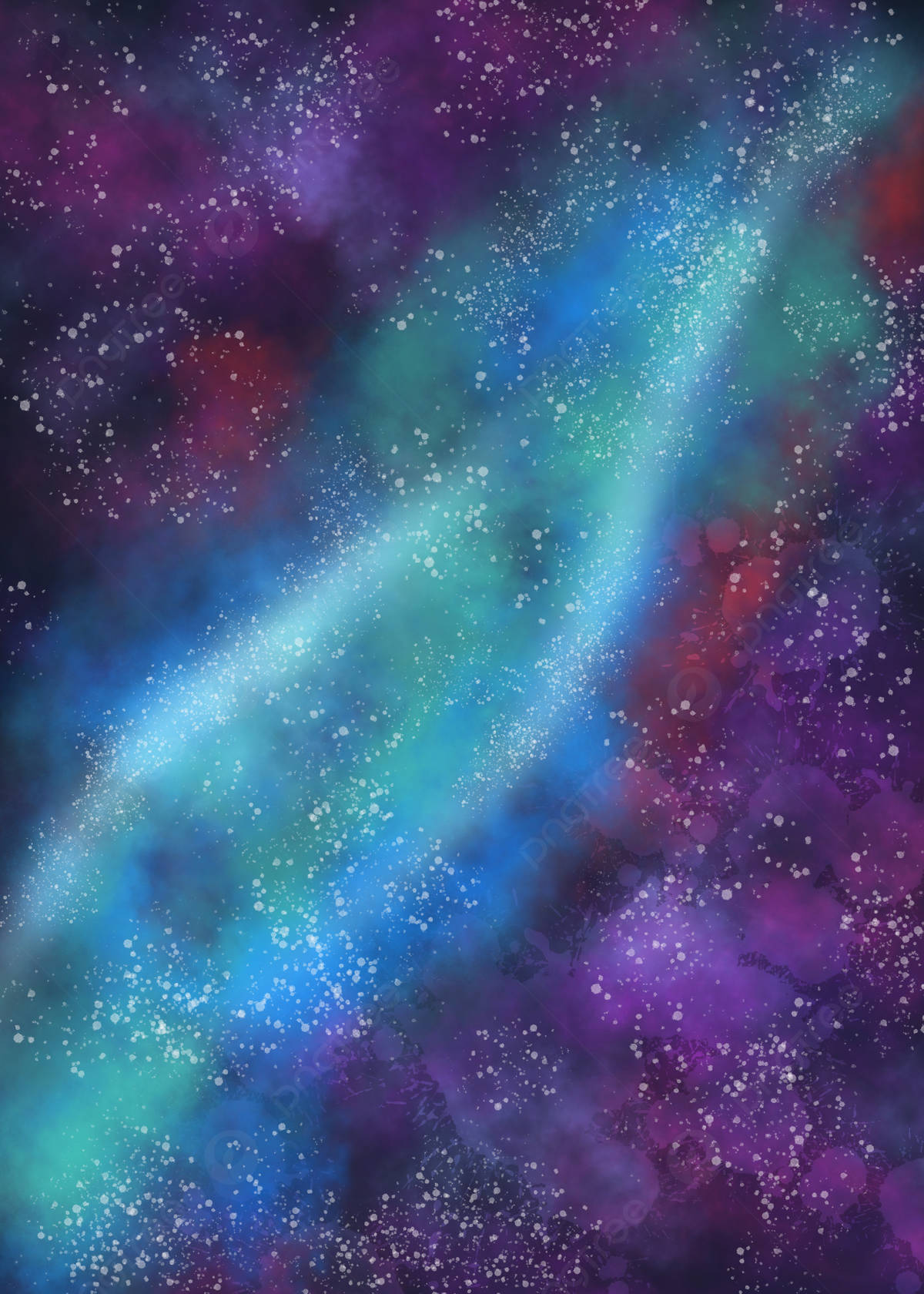 Universal Colors In Space Up-close Background