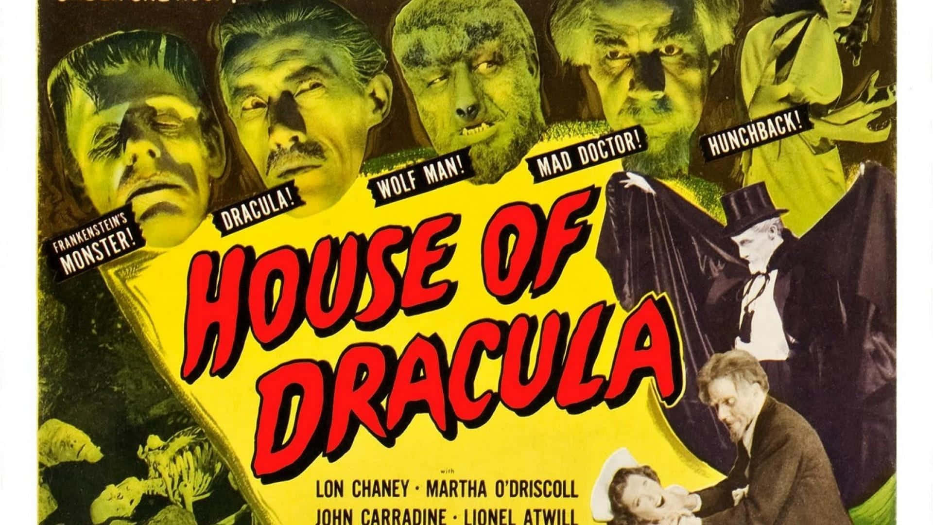 Universal Monsters House Of Dracula Background