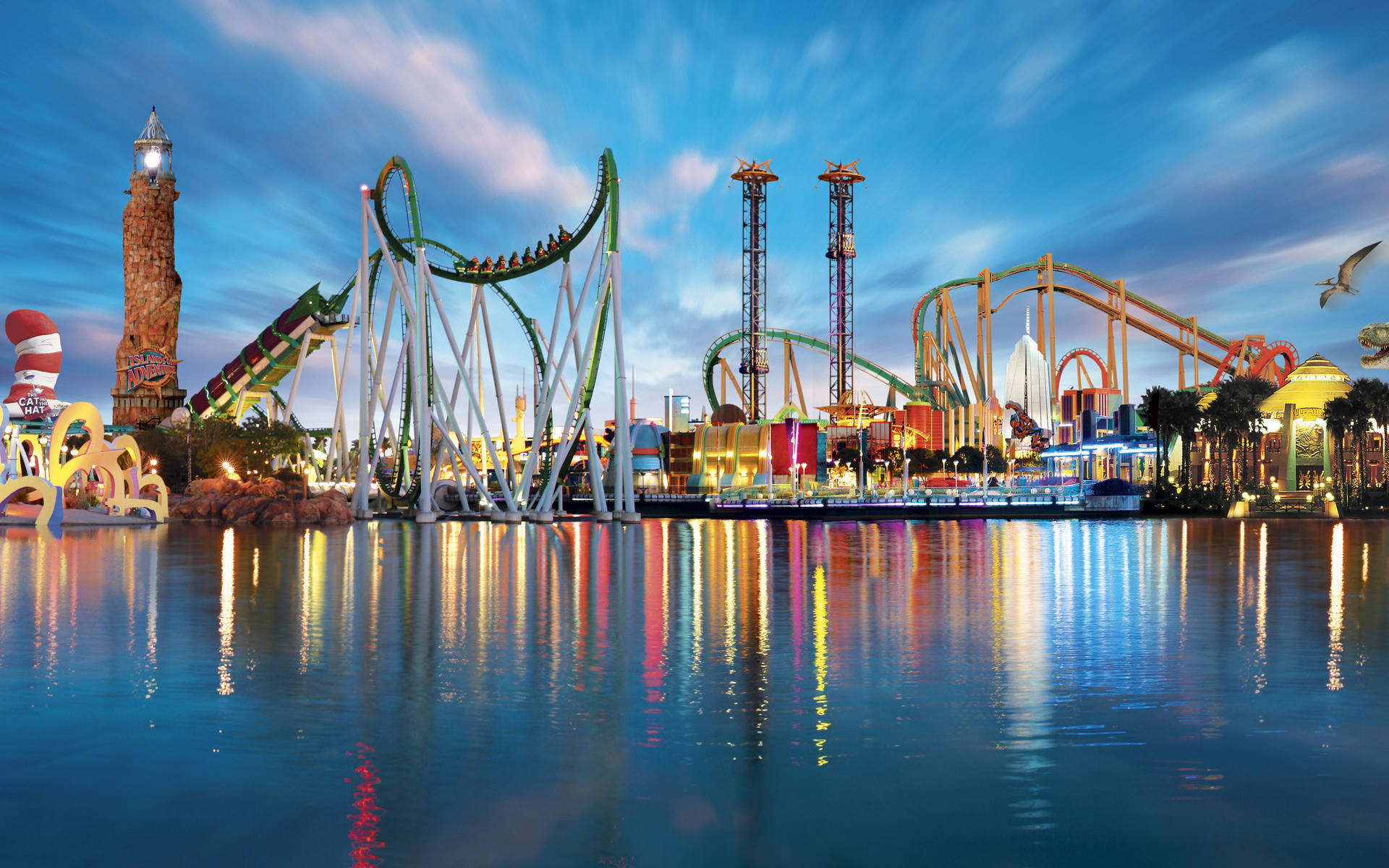 Universal Studios Amusement Park Background