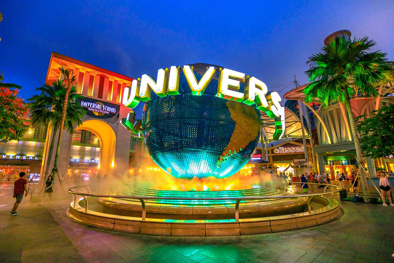 Universal Studios Colorful Globe Background