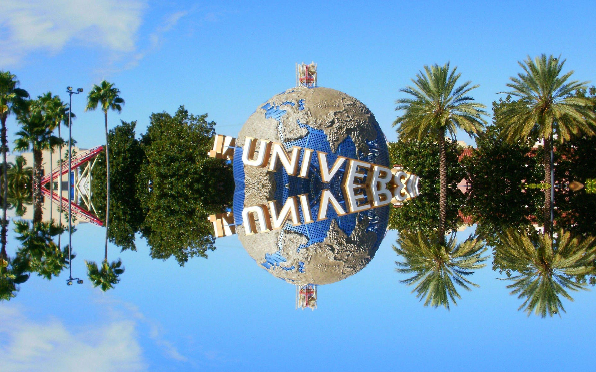 Universal Studios Inverted Reflection Background