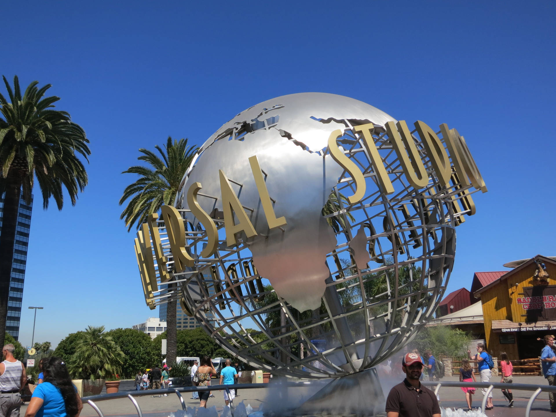Universal Studios Metal Globe Background