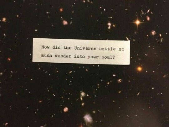 Universe Aesthetic Tumblr Quotes Background