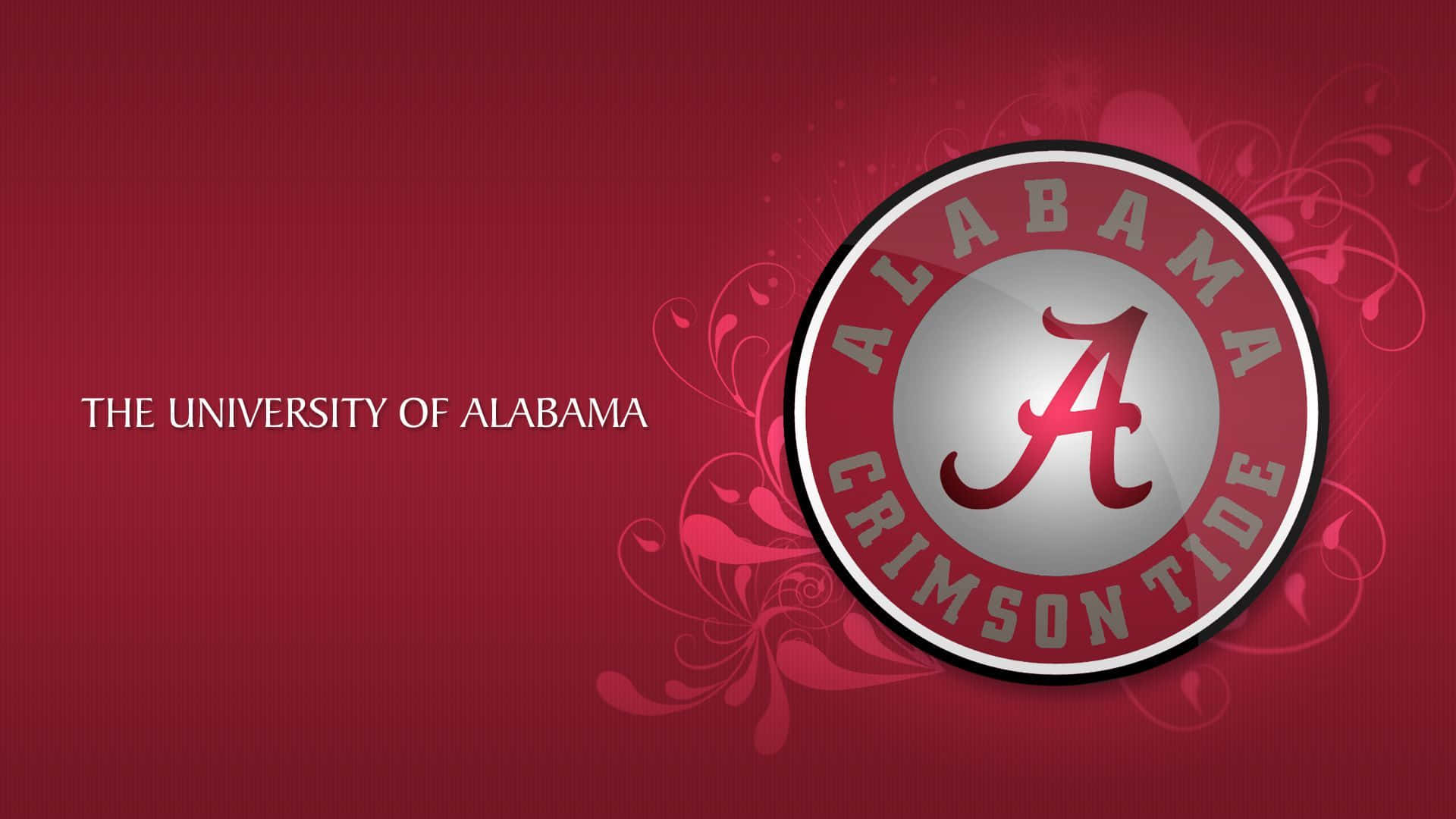 University Of Alabama Football Team Logo Design Background