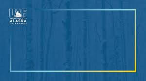 University Of Alaska Fairbanks Blue Banner Background