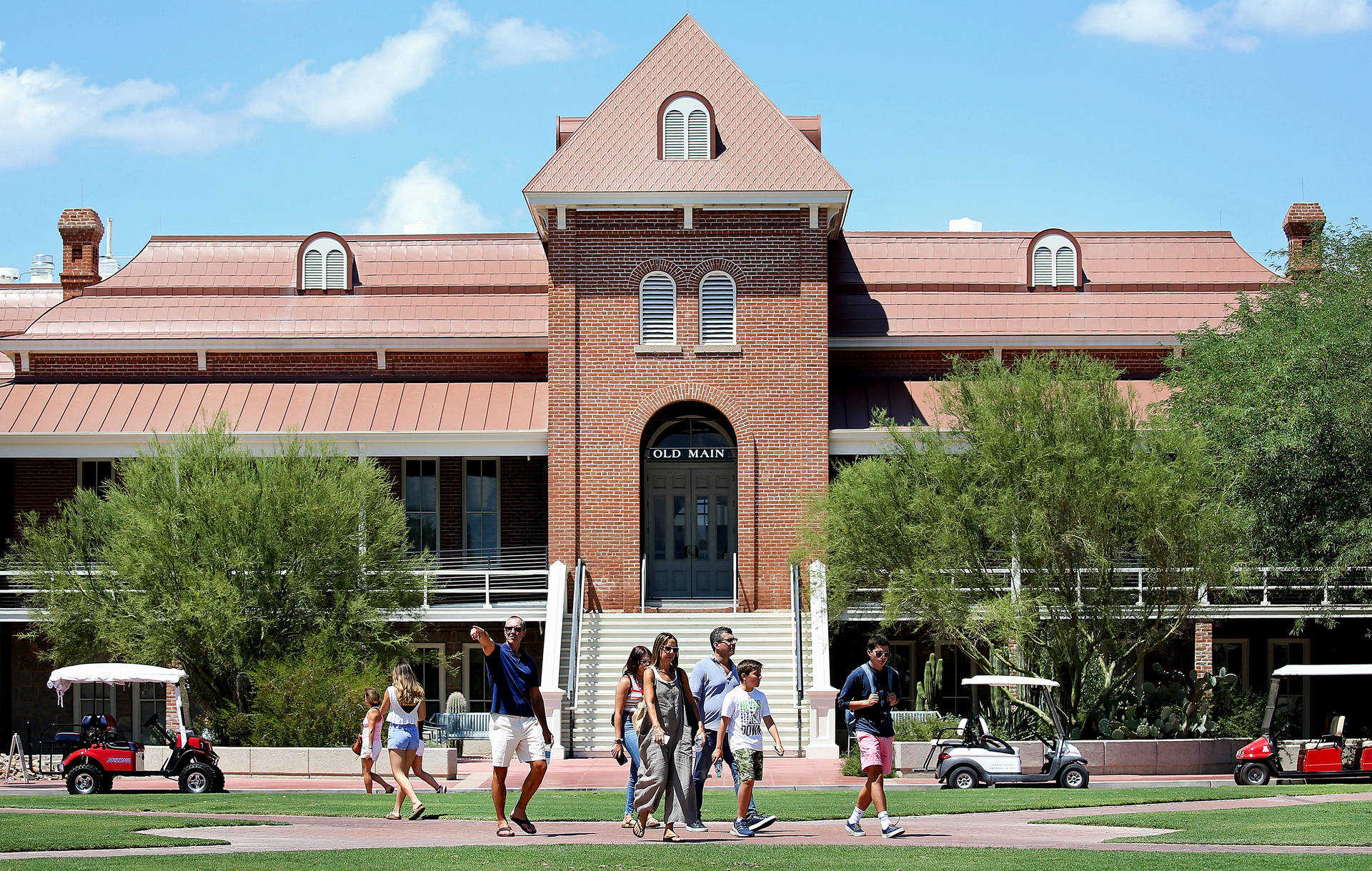 University Of Arizona Golf Carts Background